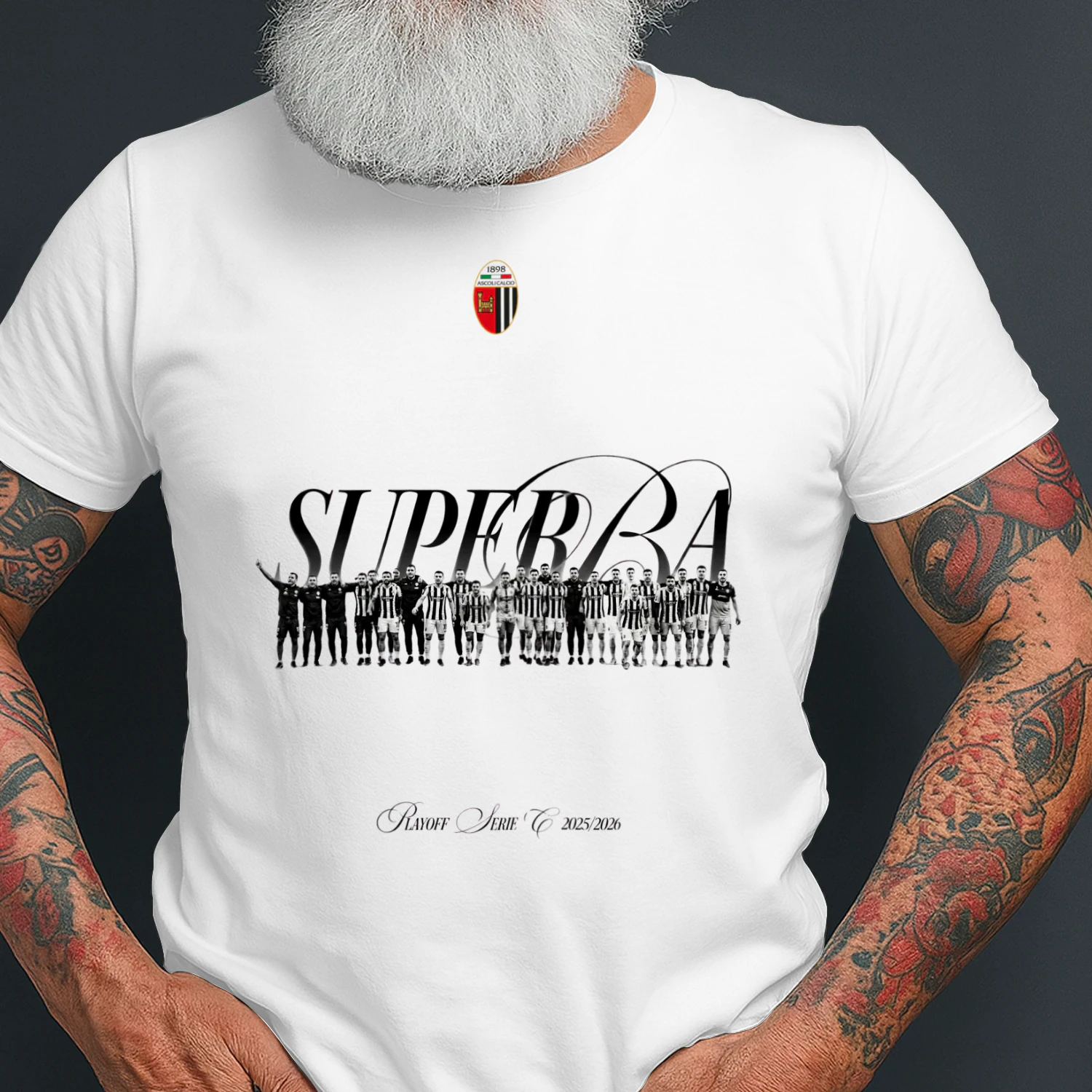 Ascoli Calcio 1898 Superba T-Shirt – Serie C 2025/2026 Supporters Edition