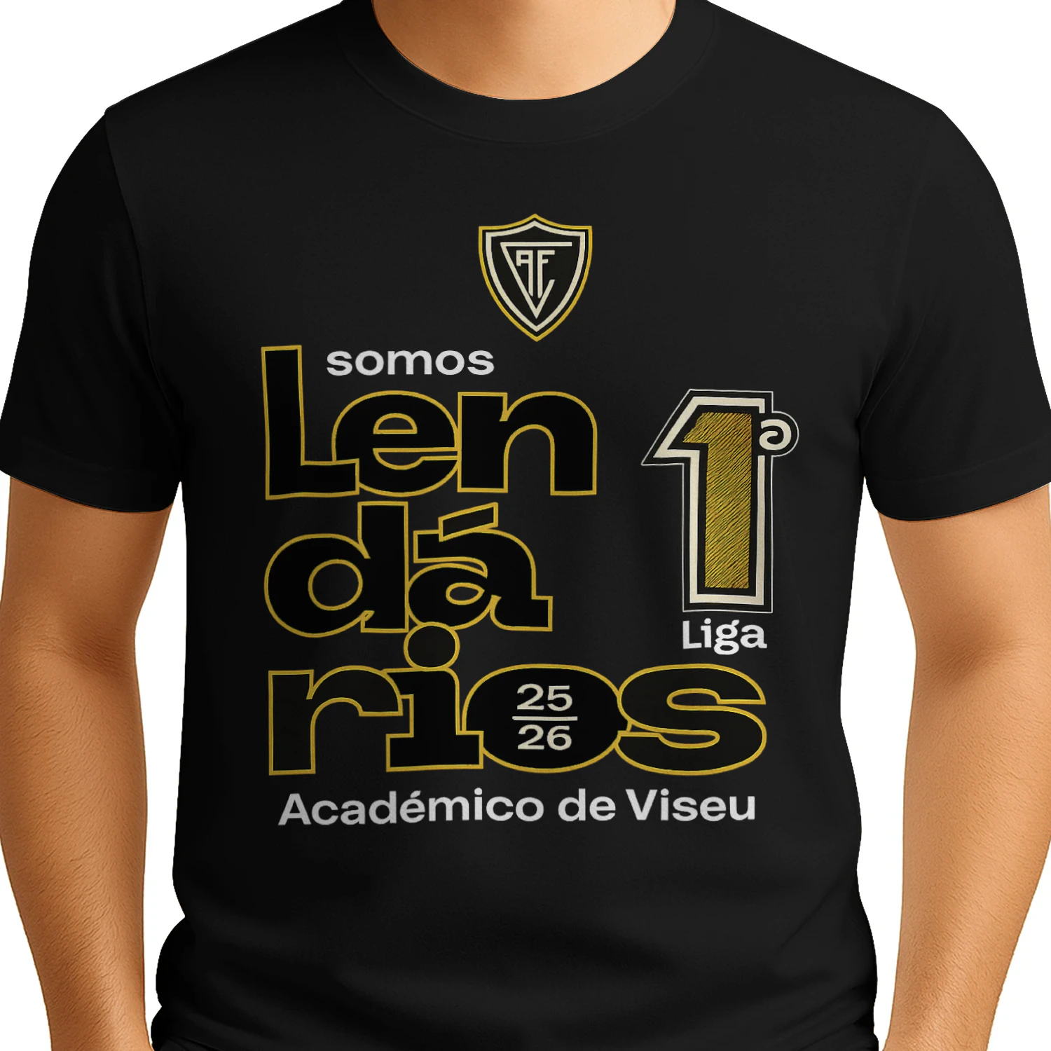 Académico de Viseu Campeões Liga Portugal 2 2025/2026 T-Shirt – Somos Lendários Supporters Edition