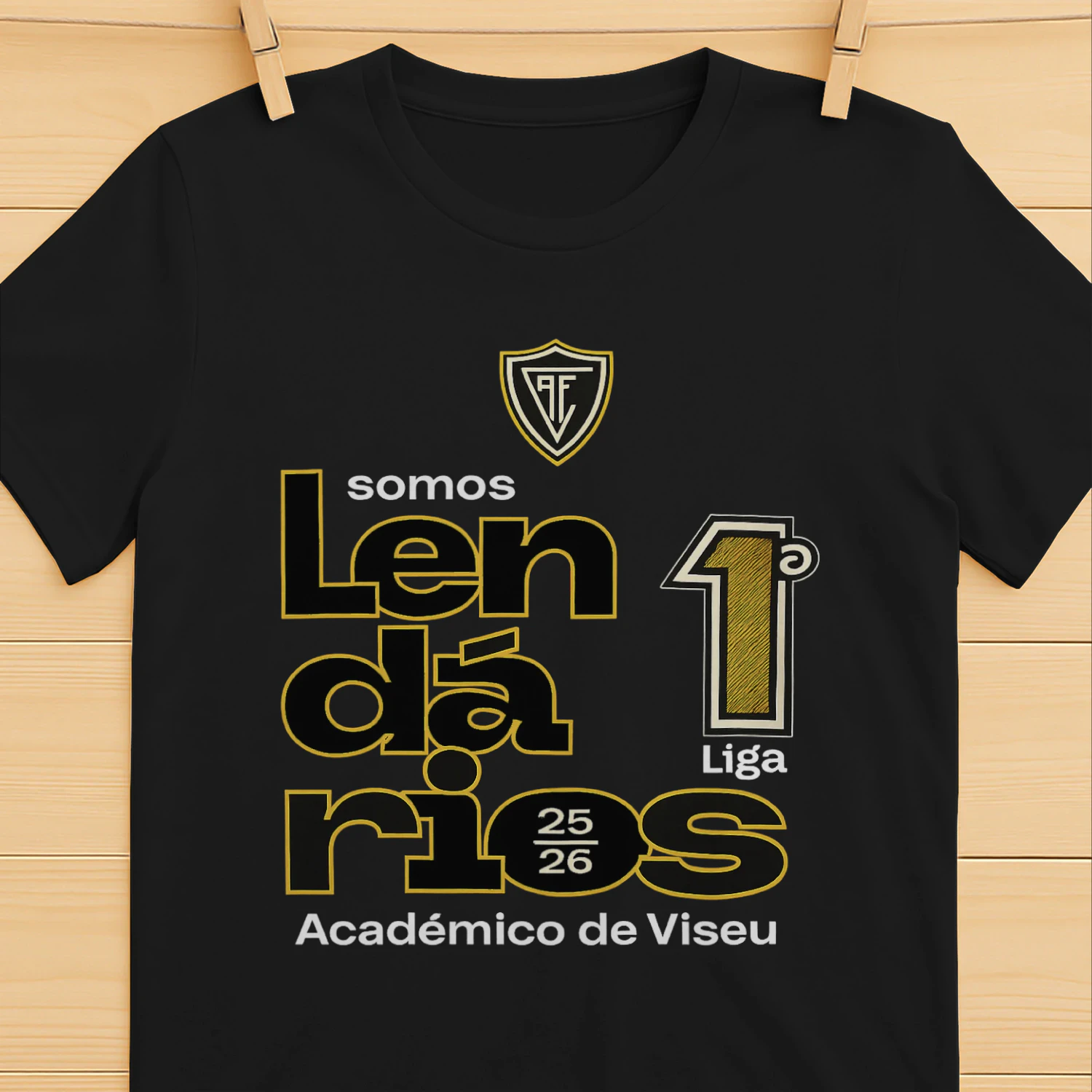 Académico de Viseu Campeões Liga Portugal 2 2025/2026 T-Shirt – Somos Lendários Supporters Edition