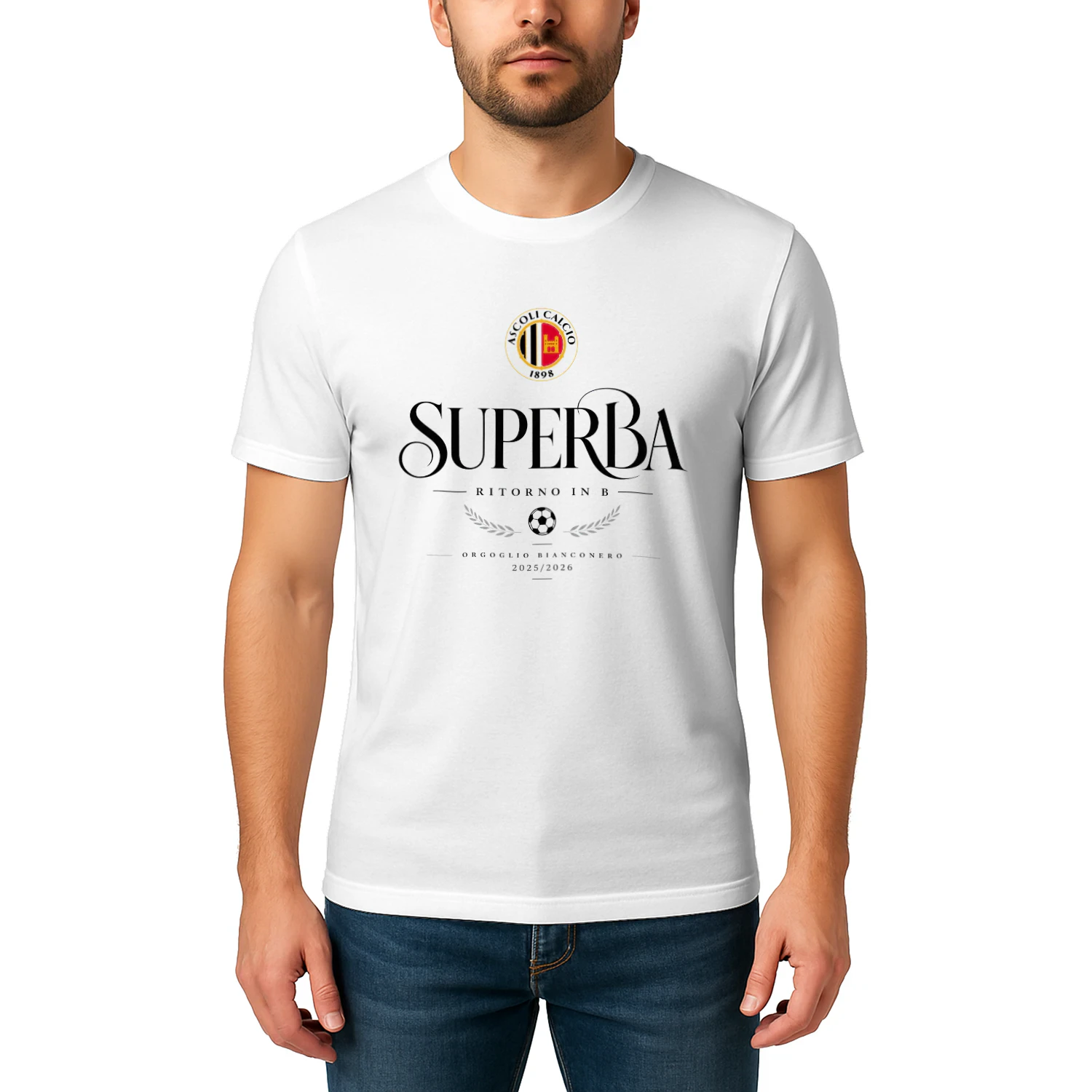 Ascoli Calcio 1898 Superba T-Shirt – Serie 2025/2026 Supporters Edition