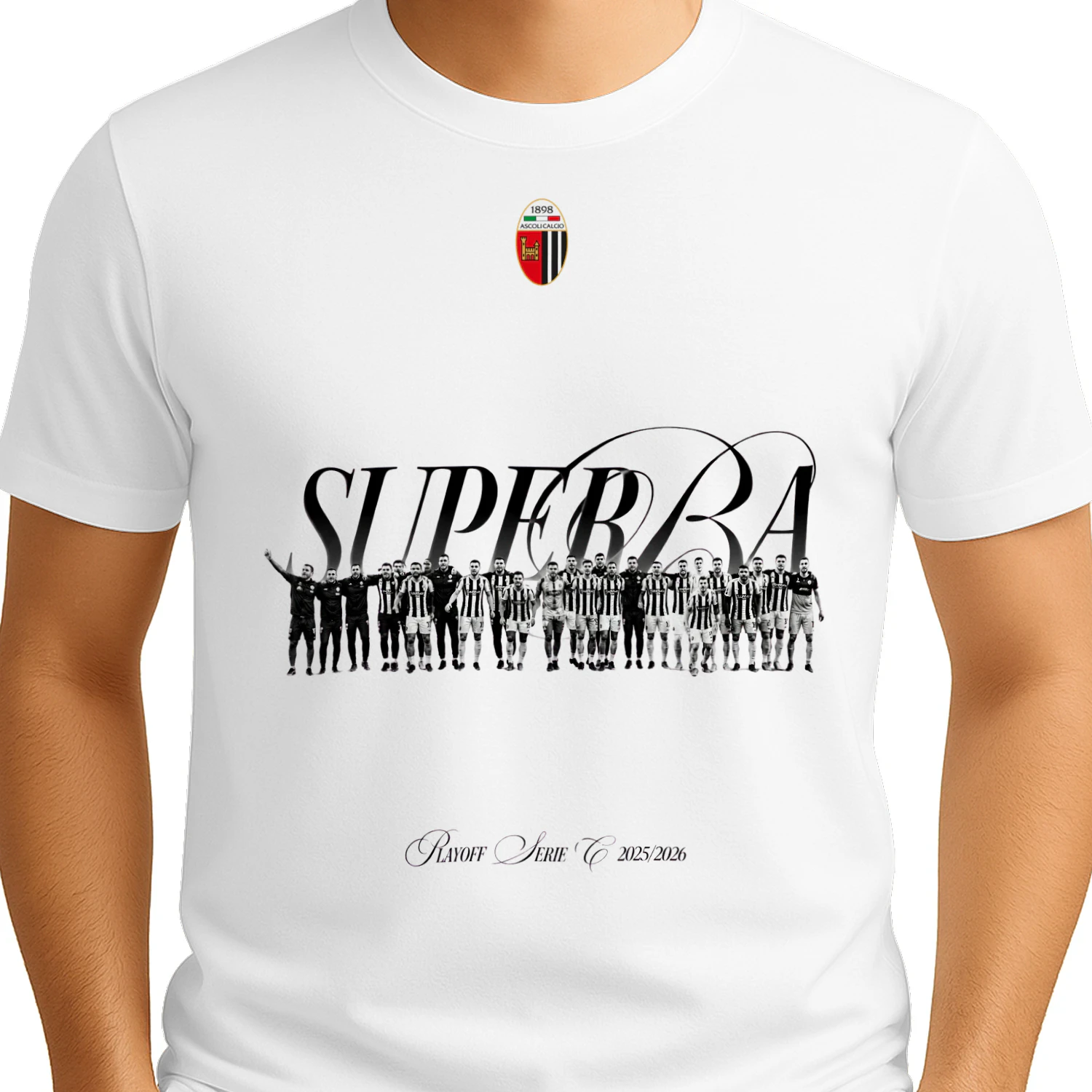 Ascoli Calcio 1898 Superba T-Shirt – Serie C 2025/2026 Supporters Edition