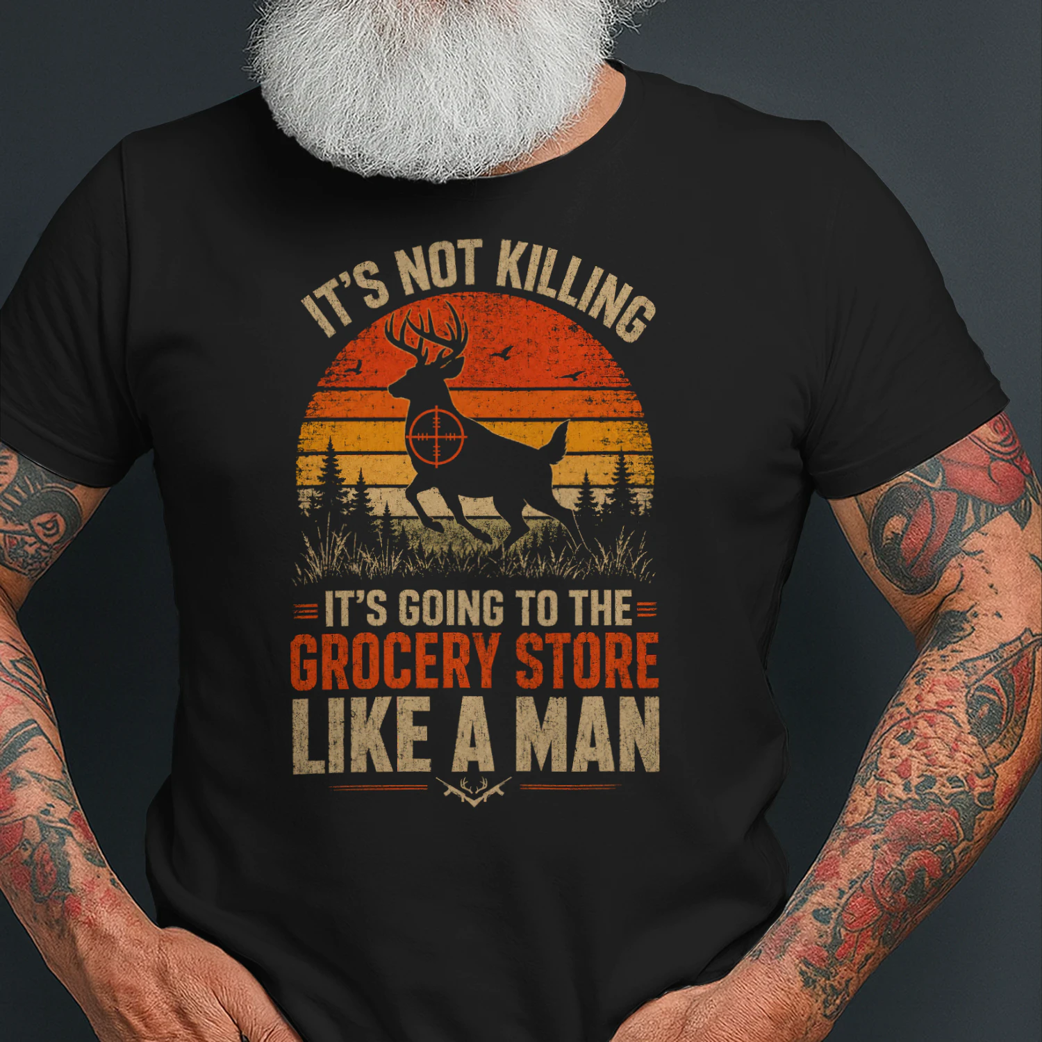 Funny Hunting Saying Deer Hunter I Grocery Store T Shirt