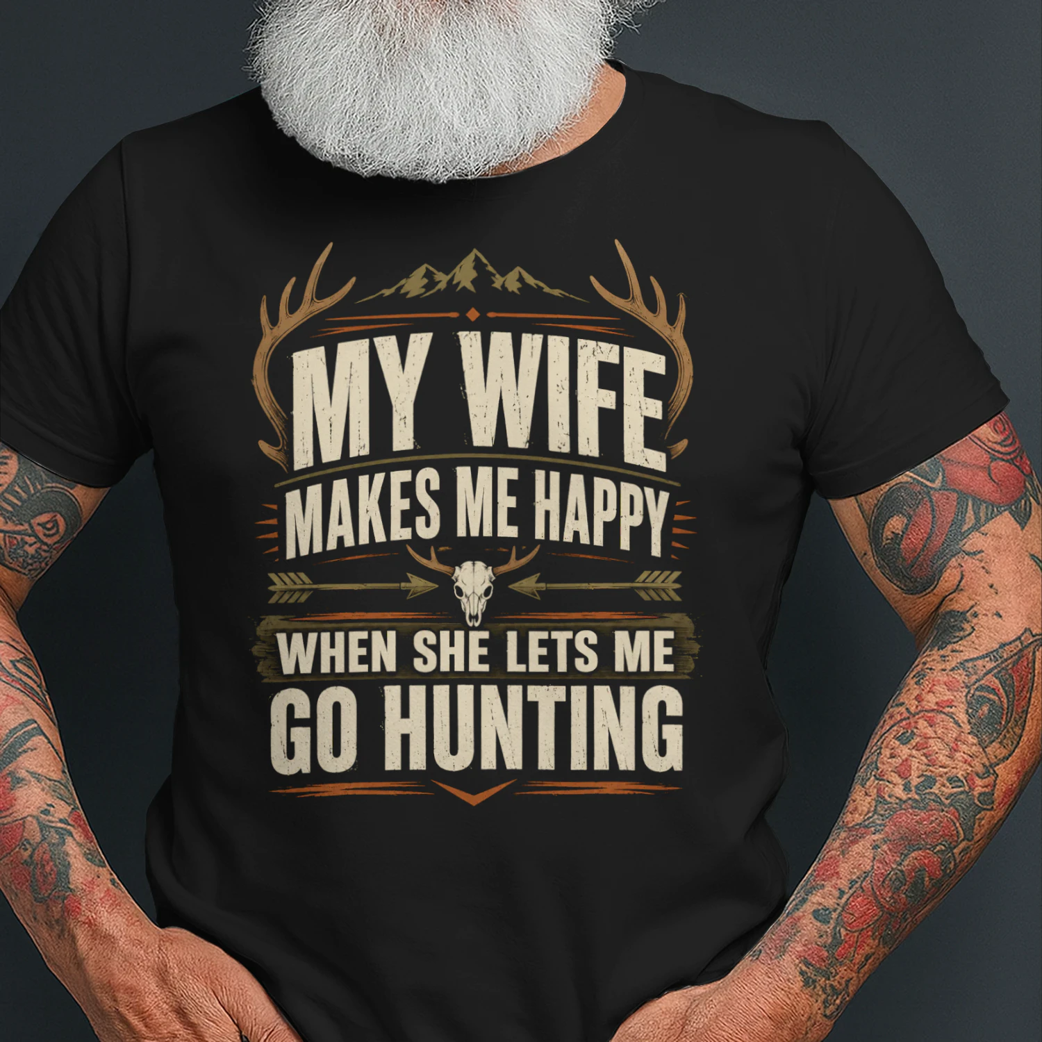 Might Look Listening But Im Hunting Funny Hunter Men Women Hunting T Shirt