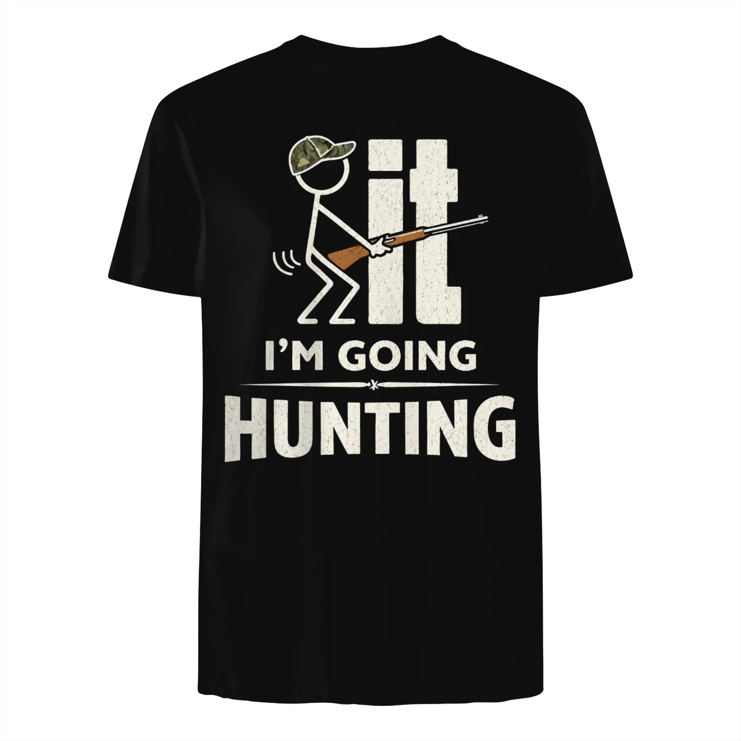 Funny Hunting Stickman T-Shirt