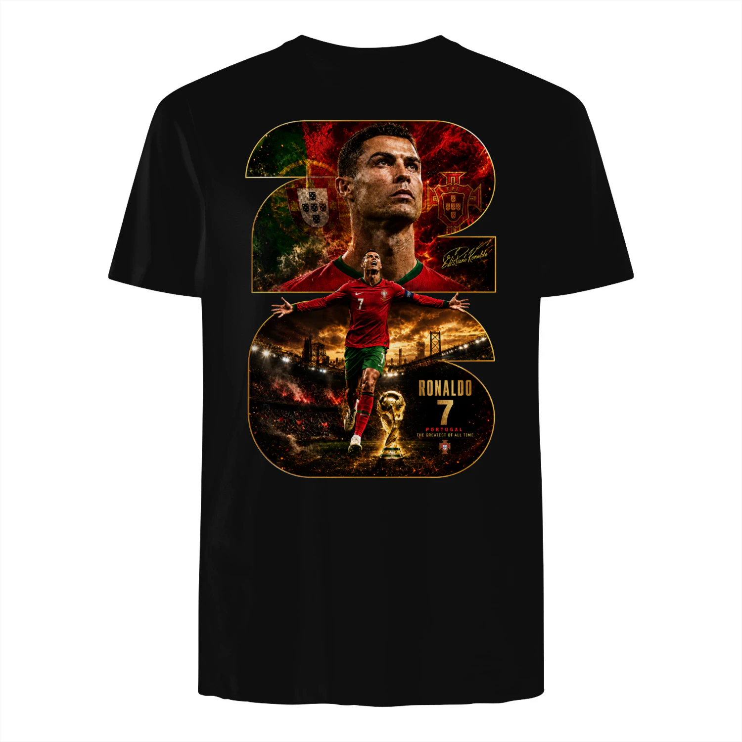 T-Shirt Premium Portugal #7 – Adepto de Futebol | Camisola Exclusiva para Verdadeiros Fãs