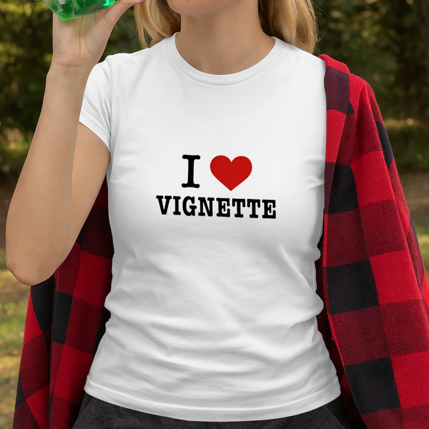 I Love Vignette Heart Shirt