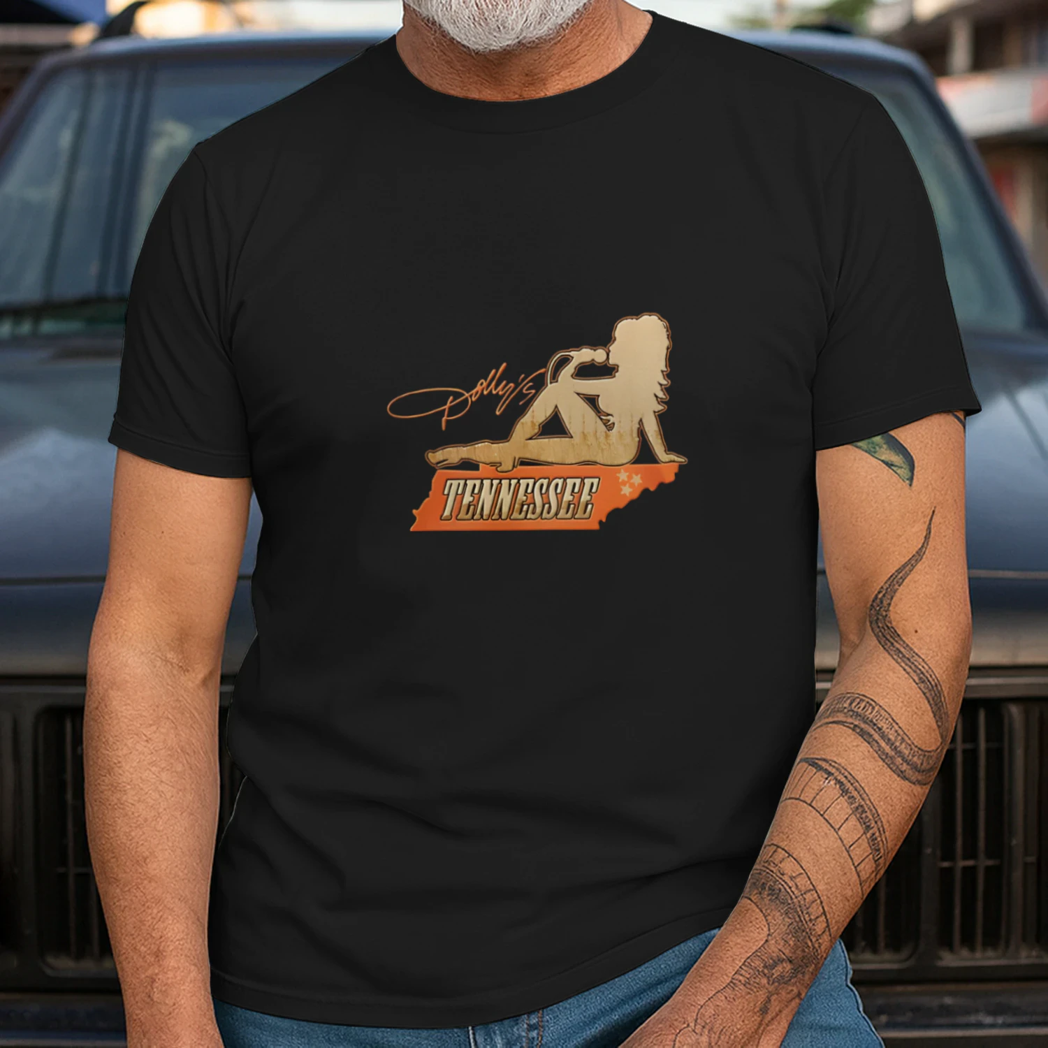 Tennessee Vintage Microphone Silhouette Shirt