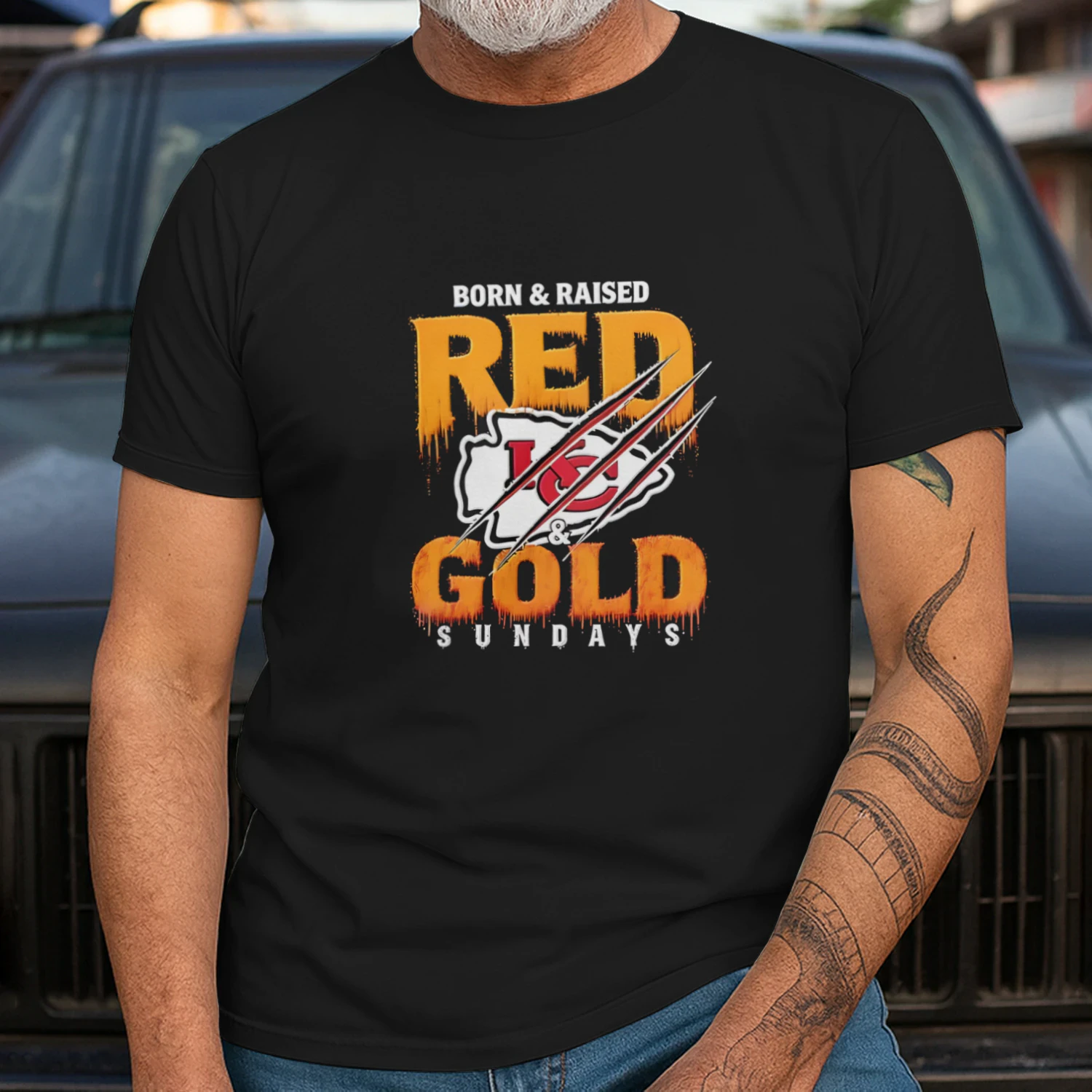 Born and Raised Red Pewter Sundays Shirt