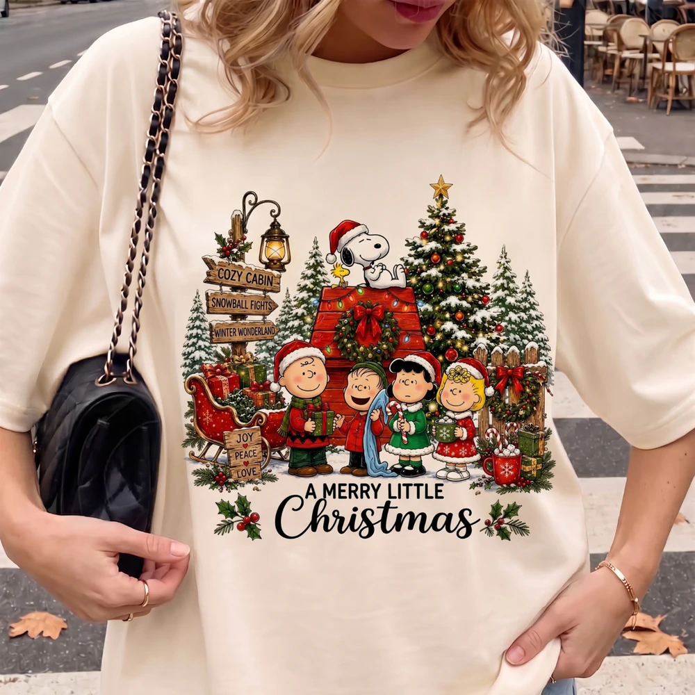 🎄 Vintage Snoopy "A Merry Little Christmas" T-Shirt | Mayzing