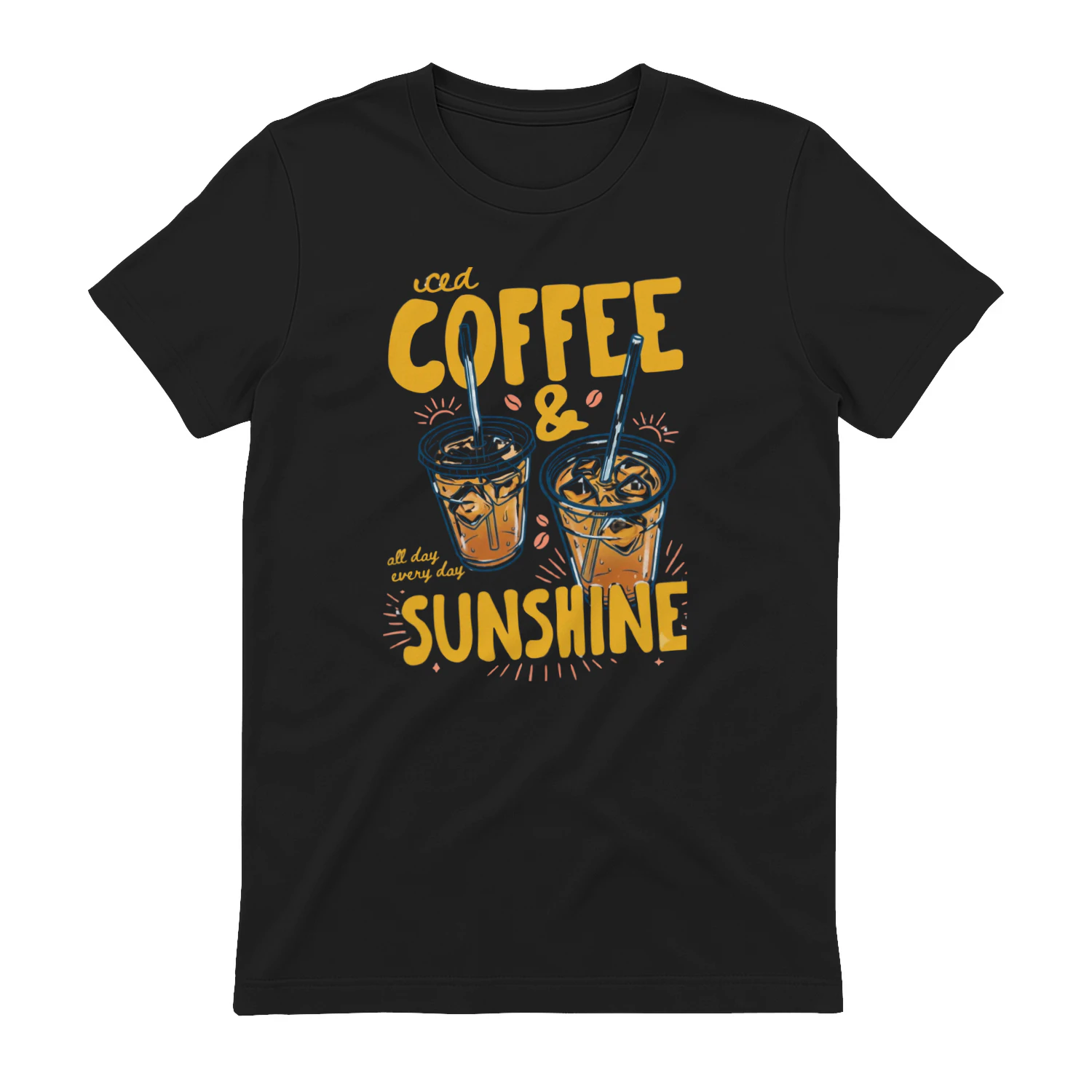 Design sans titre -Retro Iced Coffee Summer Tee - Coffee Lover Shirt | MAYZING 2026-07-18T134211.107