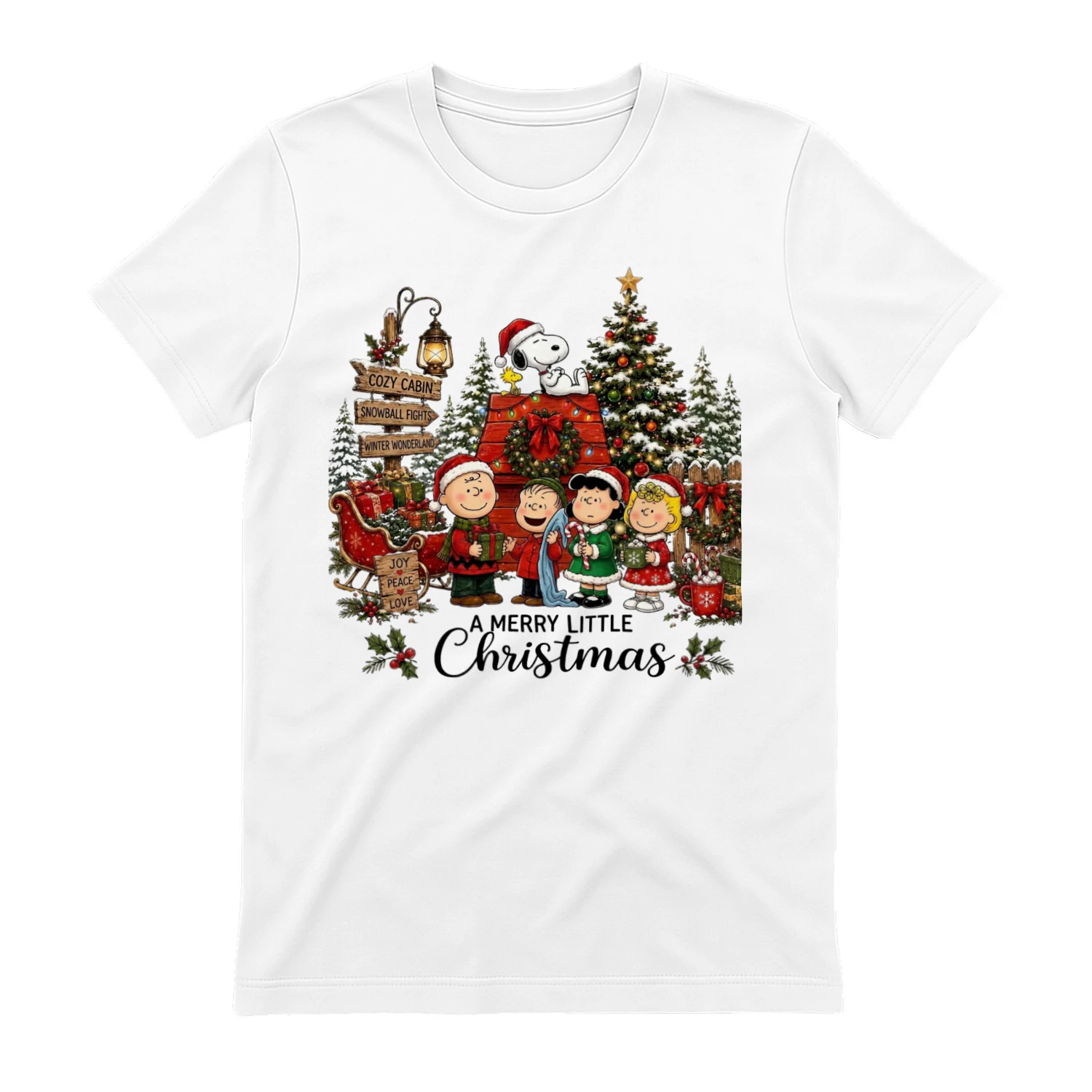 🎄 Vintage Snoopy "A Merry Little Christmas" T-Shirt | Mayzing