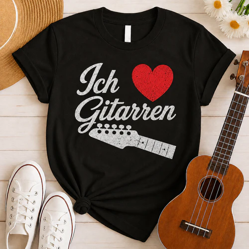 Ich ♥ Gitarren T-Shirt