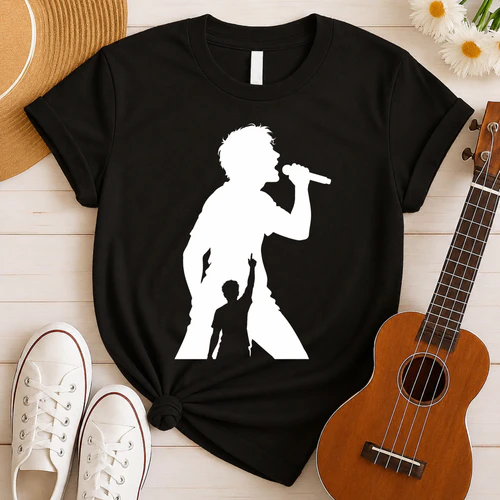 Konzert Sänger Silhouette T-Shirt