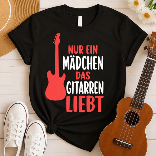 Nur ein Mädchen das Gitarren liebt T-Shirt