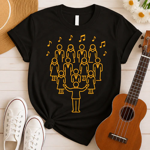 Chorleiter Chor Sänger Musik T-Shirt