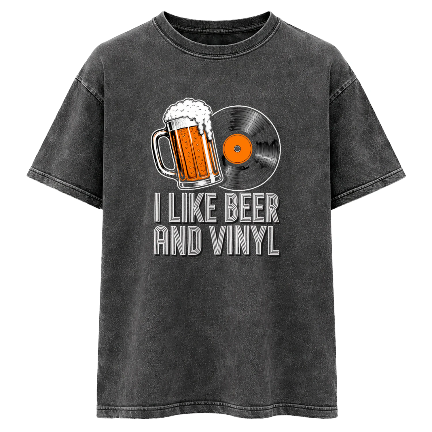 Beer and Vinyl Retro T-shirt