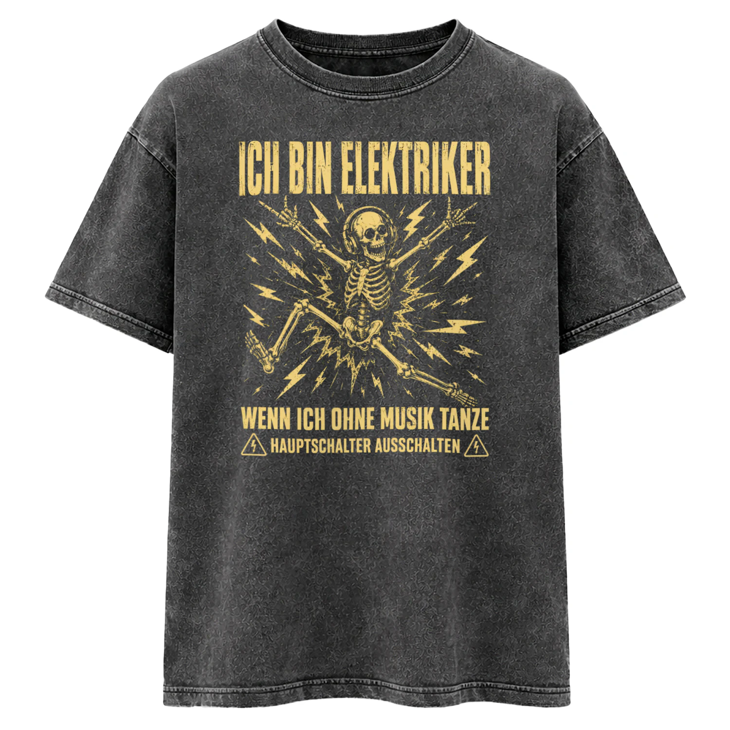 Elektriker Skelett Blitz T-Shirt