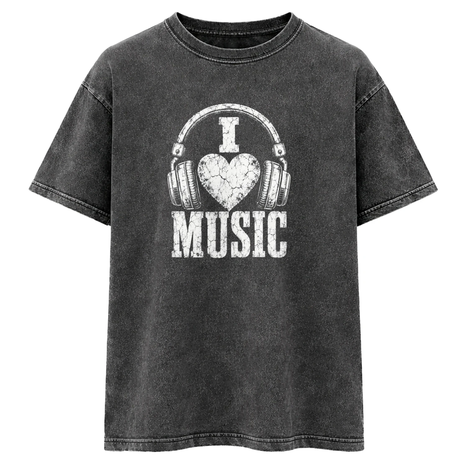 I Love Music Headphones T-shirt