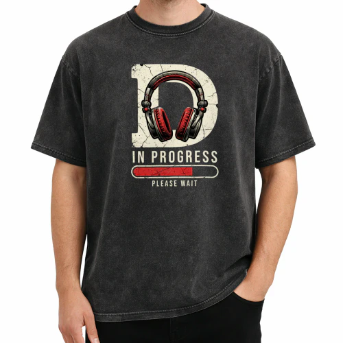 DJ In Progress Headphones T-shirt