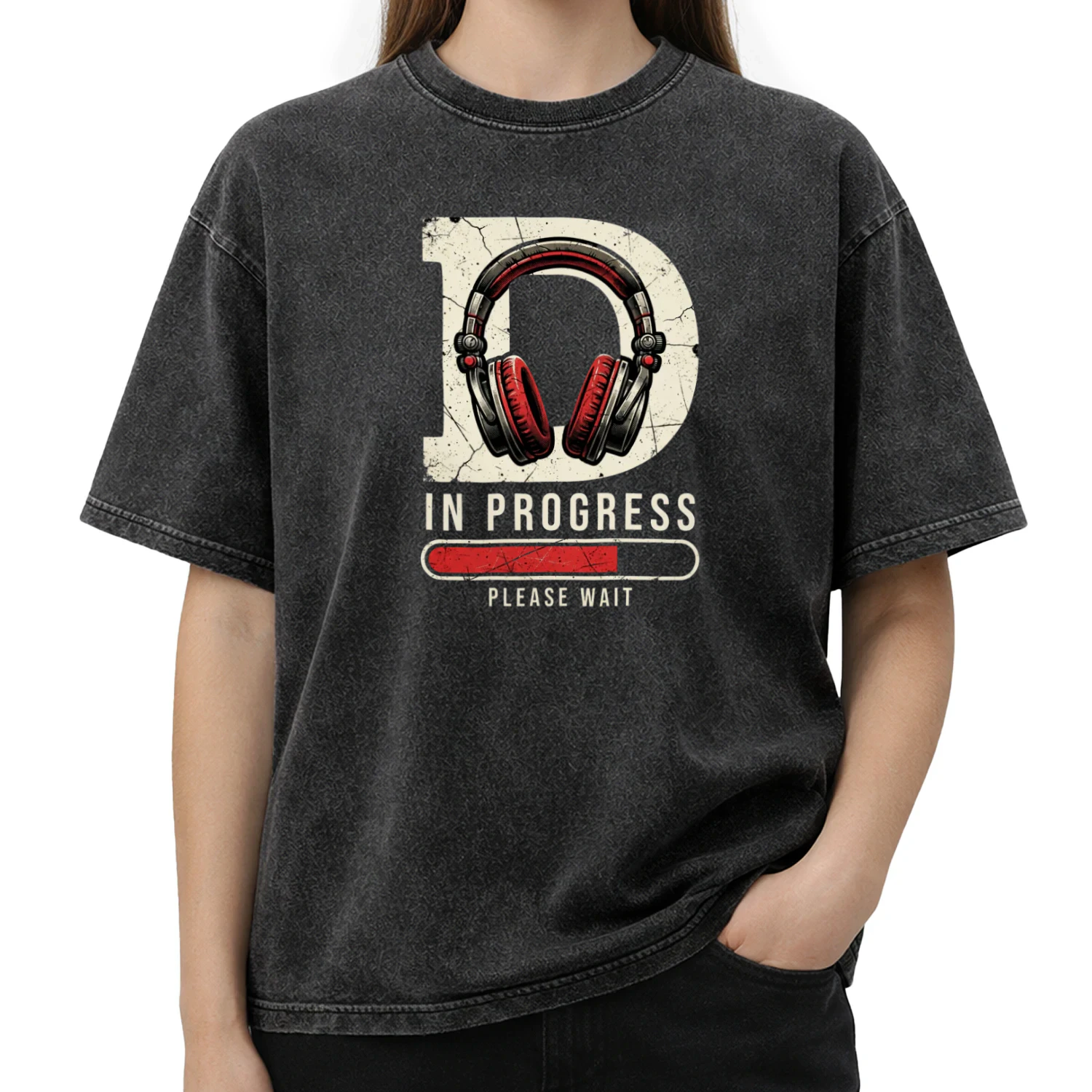 DJ In Progress Headphones T-shirt