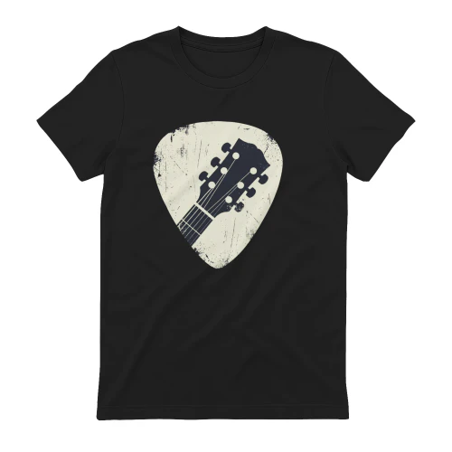 Vintage Gitarrenkopf Plektrum T-Shirt