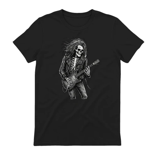Rockender Skelett-Gitarrist T-Shirt