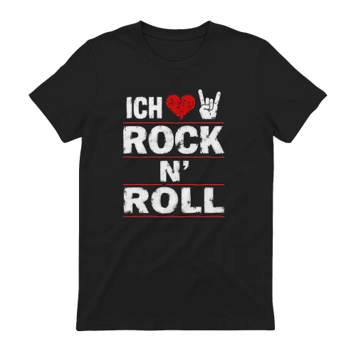 Ich Liebe Rock N' Roll Musik T-Shirt