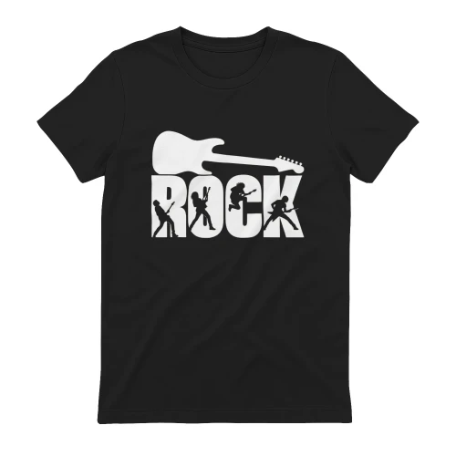 Rockmusik Gitarre Silhouette T-Shirt