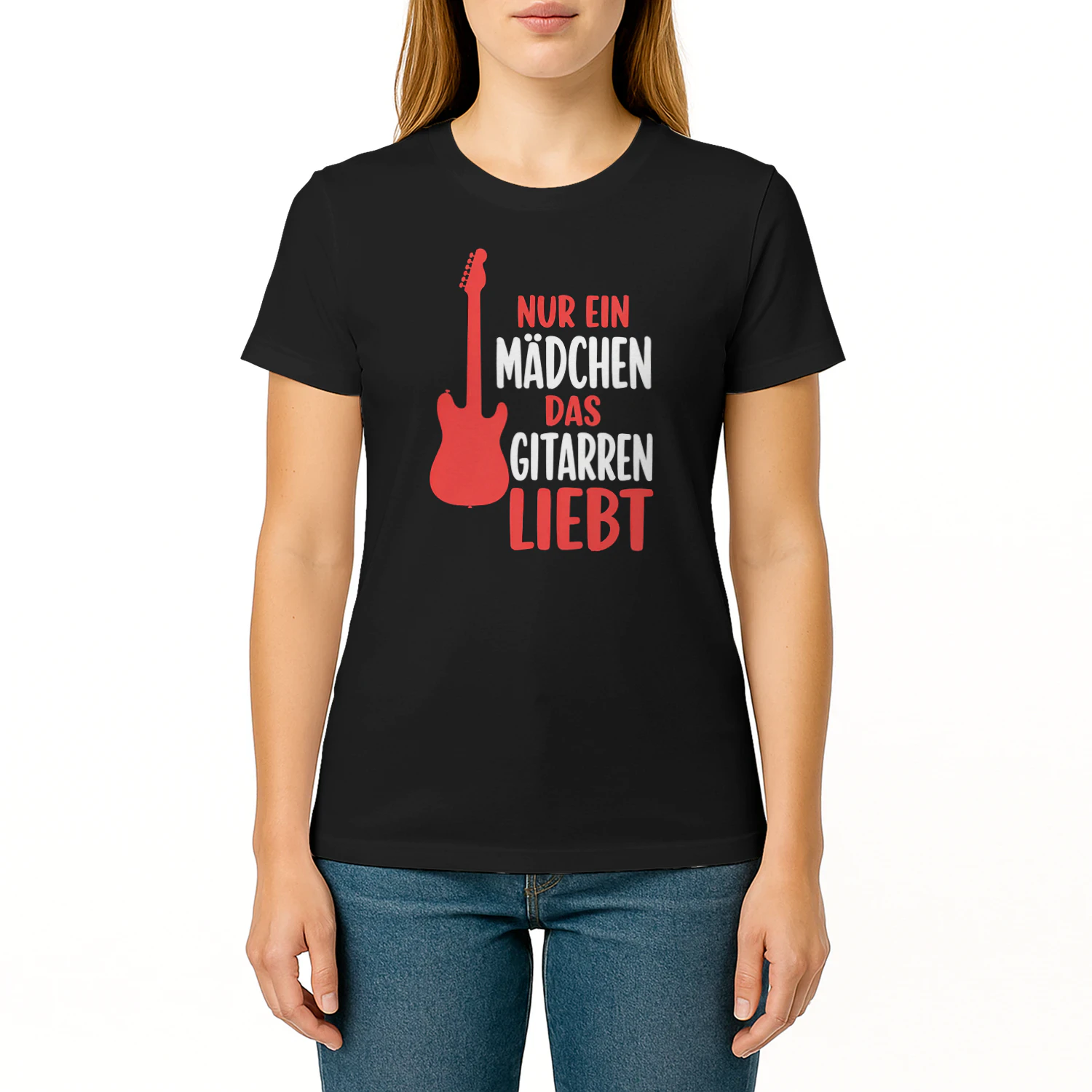 Nur ein Mädchen das Gitarren liebt T-Shirt