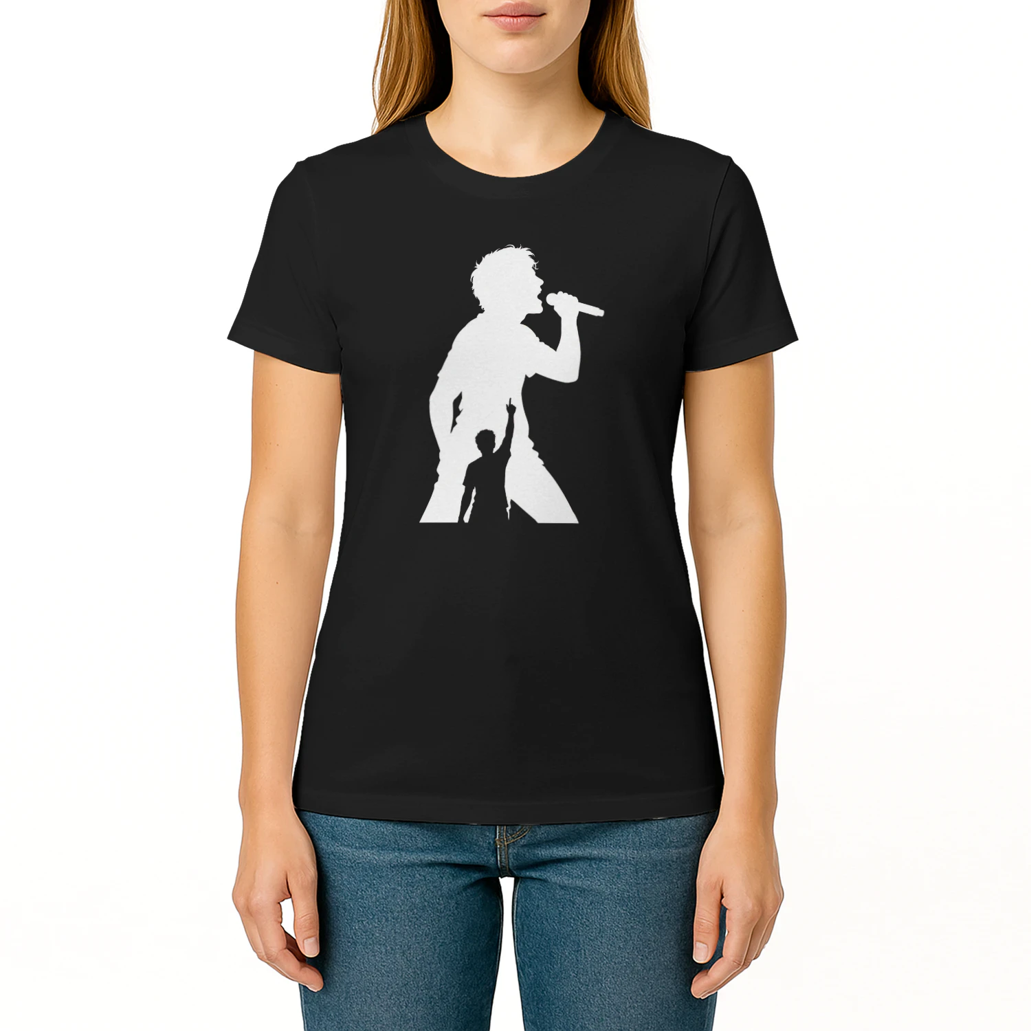 Konzert Sänger Silhouette T-Shirt