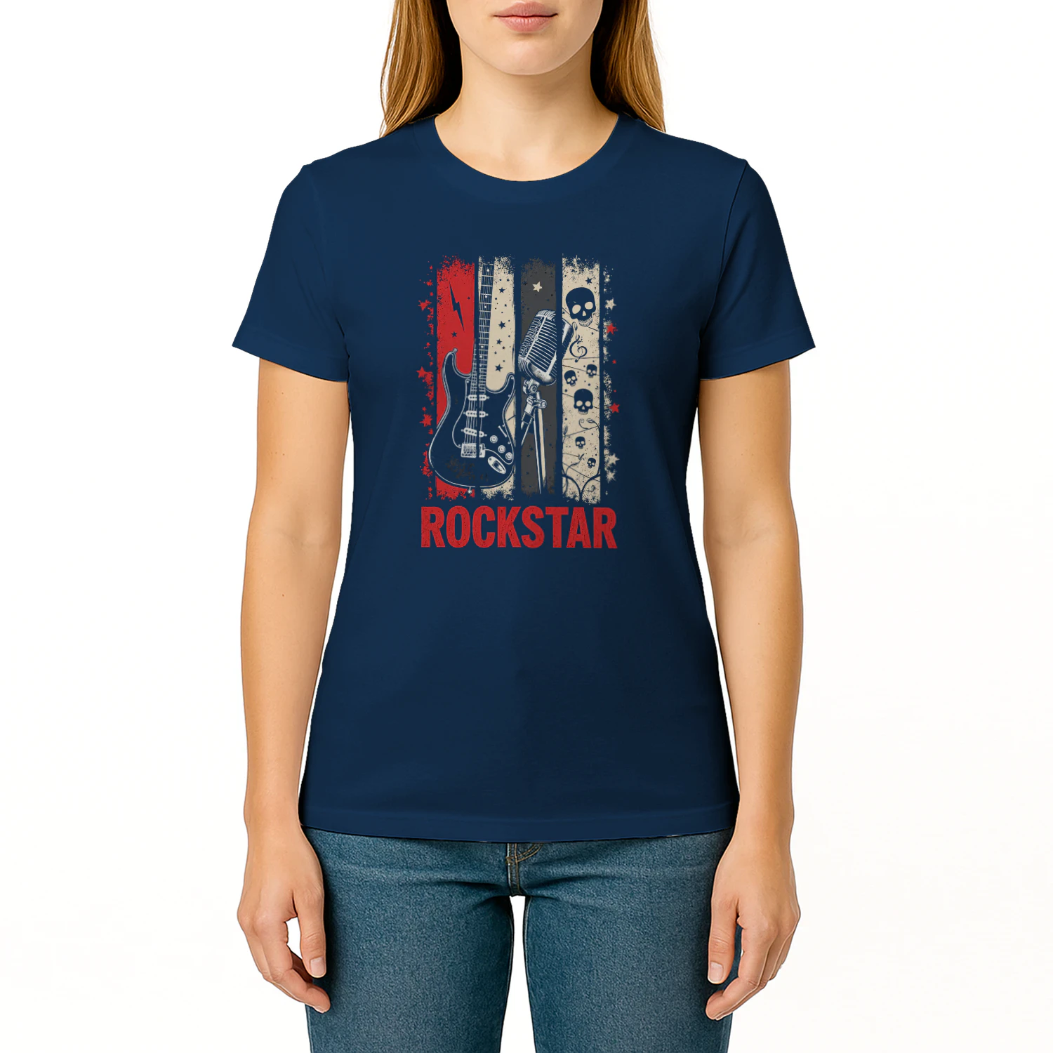 Rockstar Gitarre Vintage T-Shirt