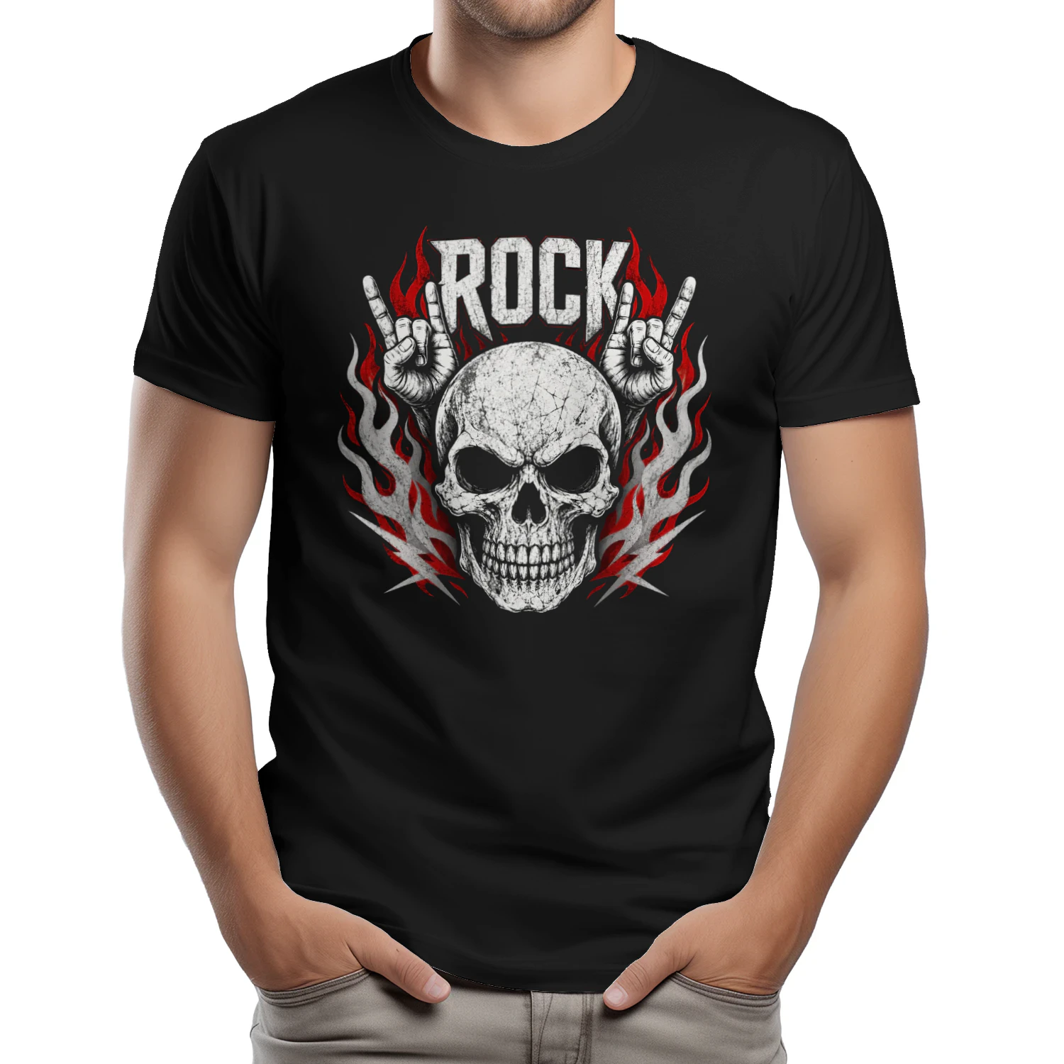 Vintage Rock Totenkopf T-Shirt