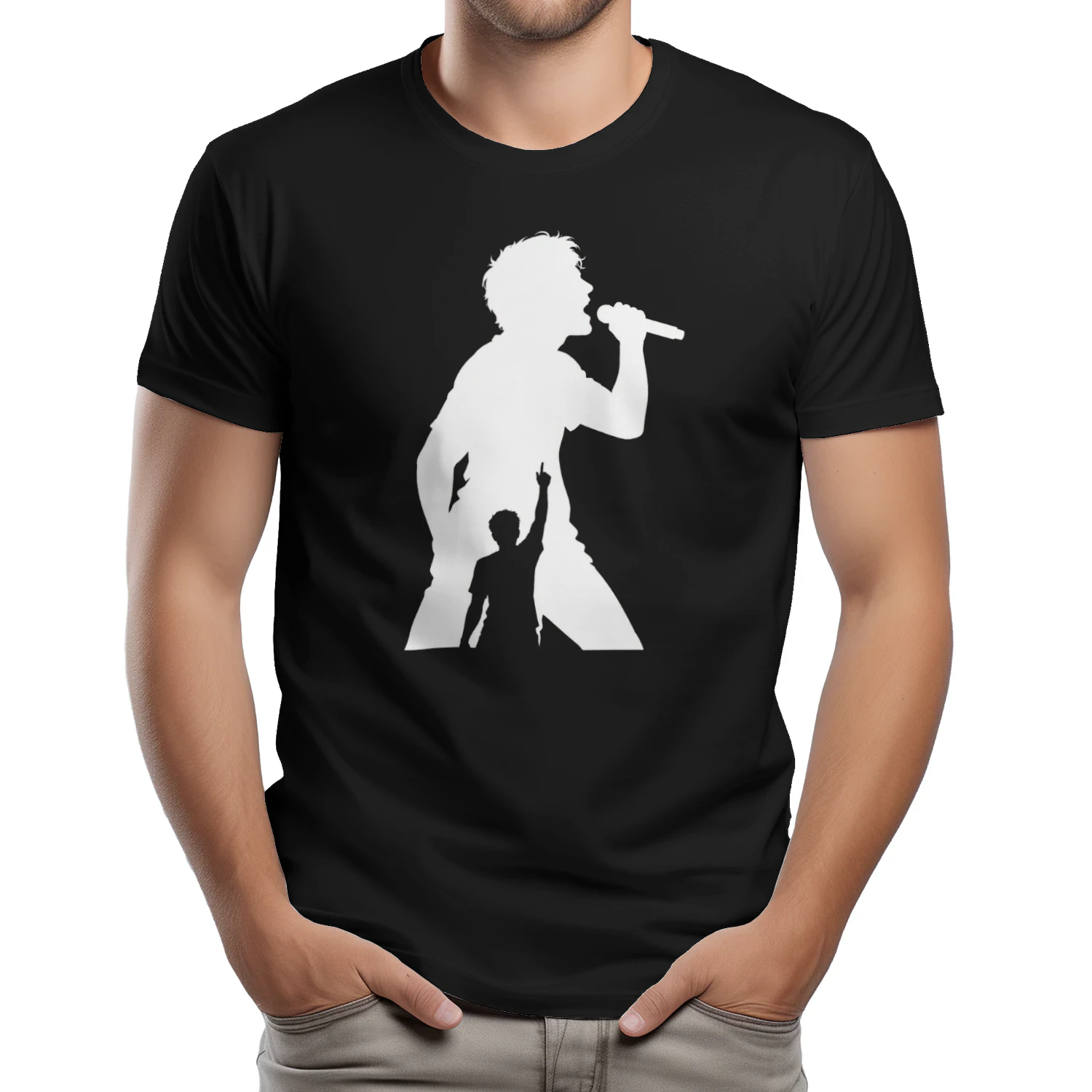 Konzert Sänger Silhouette T-Shirt