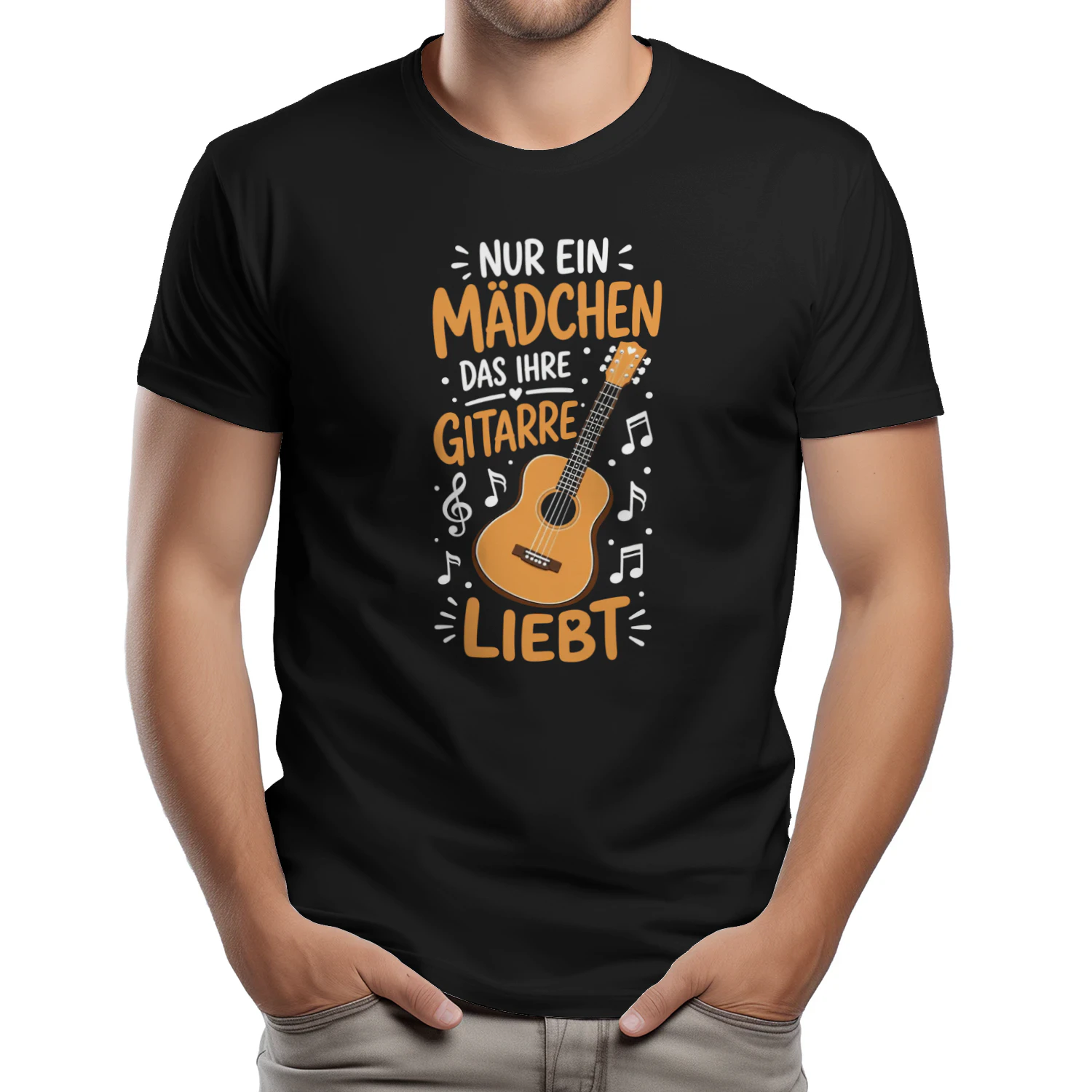 Nur ein Mädchen liebt ihre Gitarre T-Shirt
