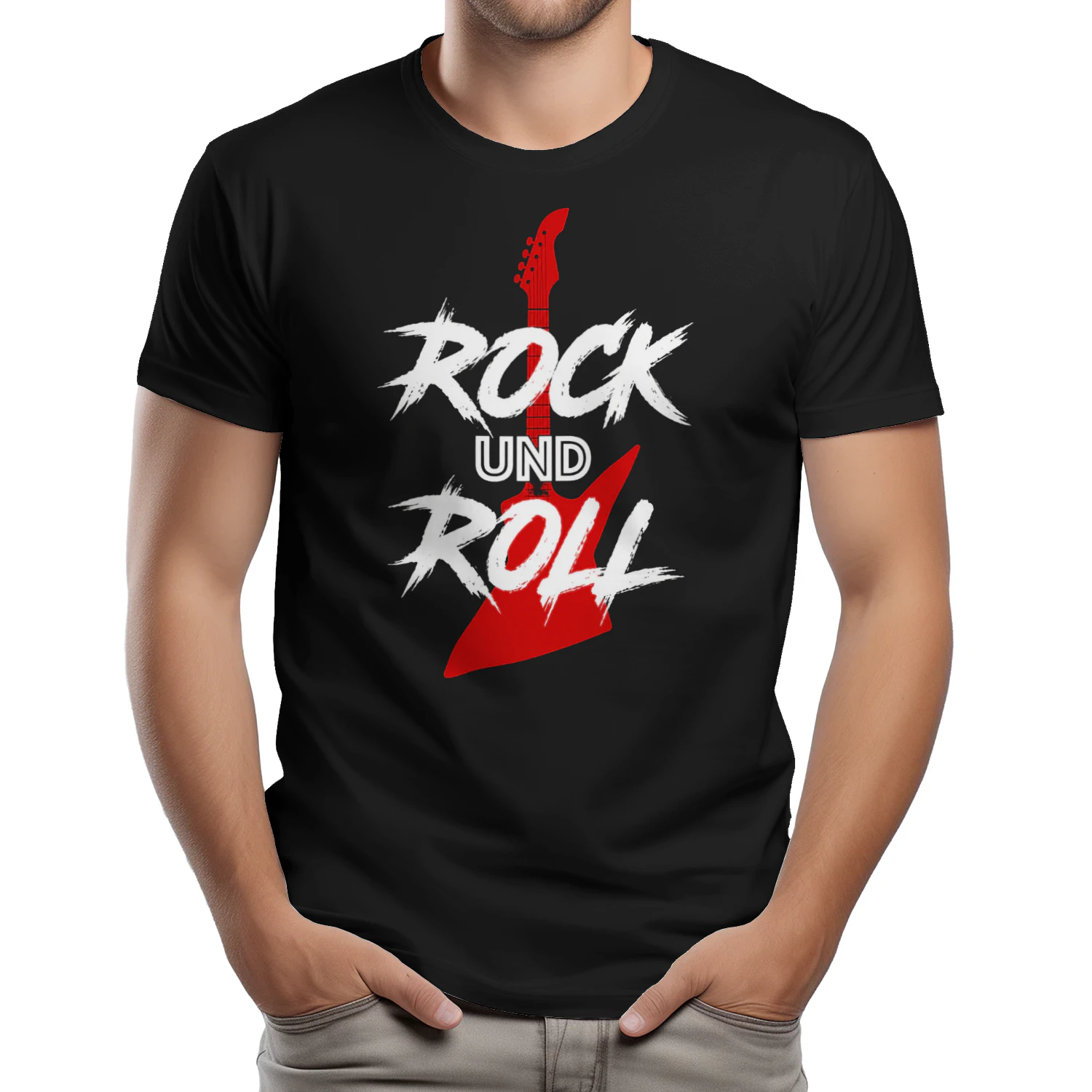 Rock'n'Roll Gitarre Vintage T-Shirt