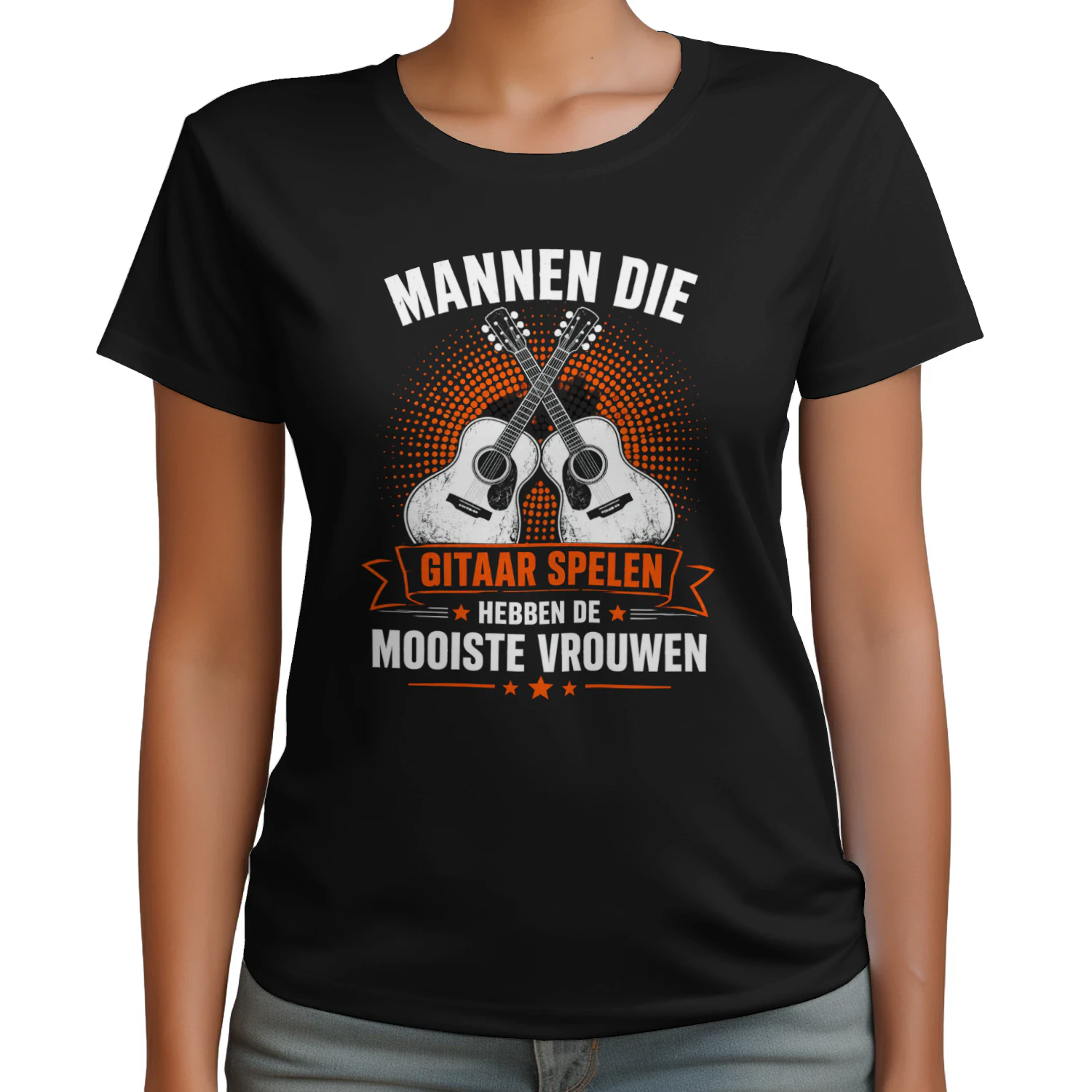 “Mannen die gitaar spelen hebben de mooiste vrouwen” T-shirt