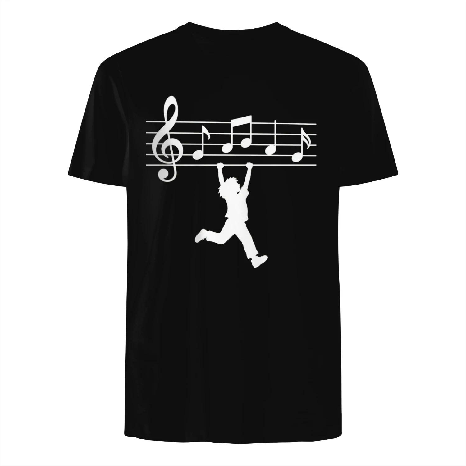 Music Notes Kid Silhouette T-Shirt