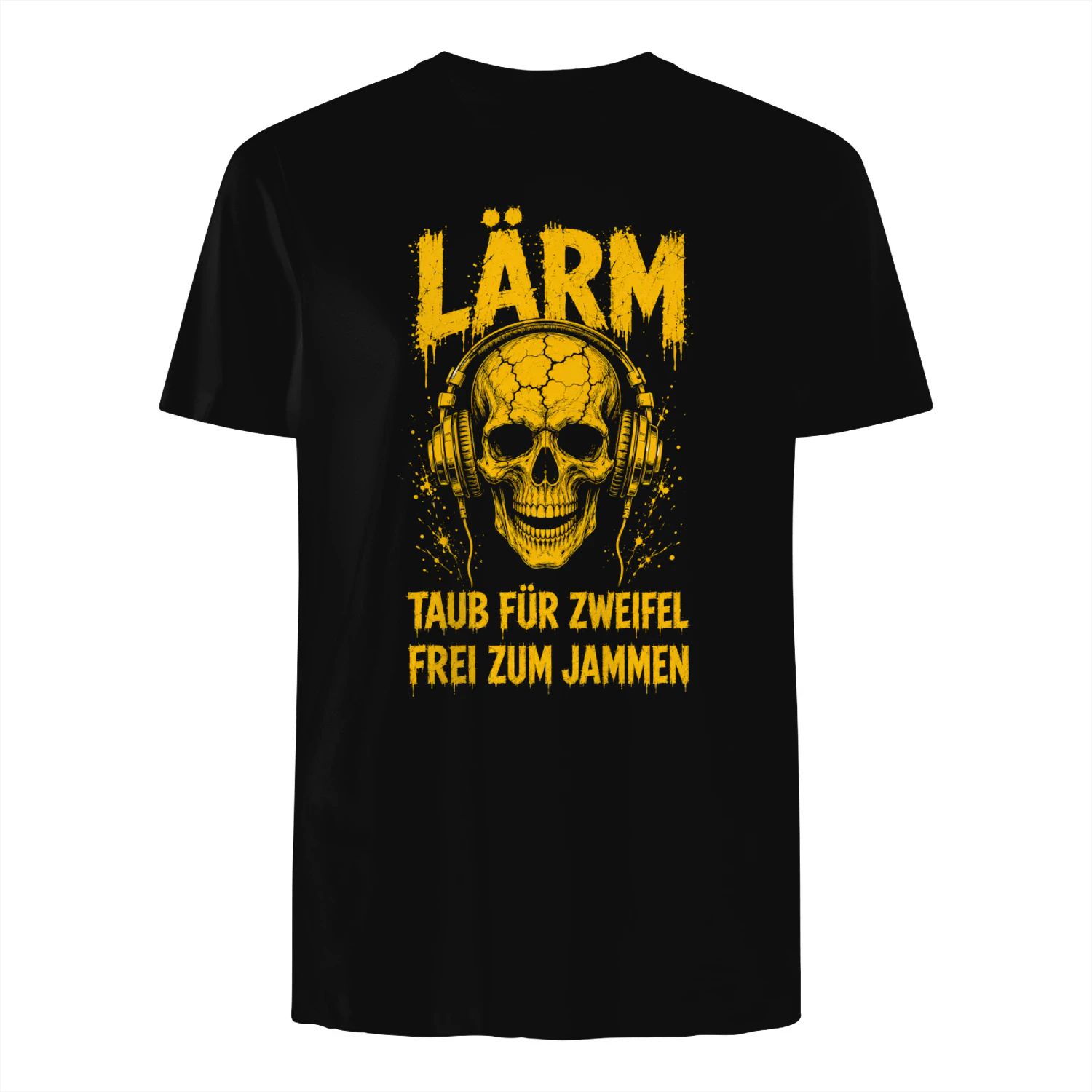 Lärm Totenkopf Musik Fan T-Shirt