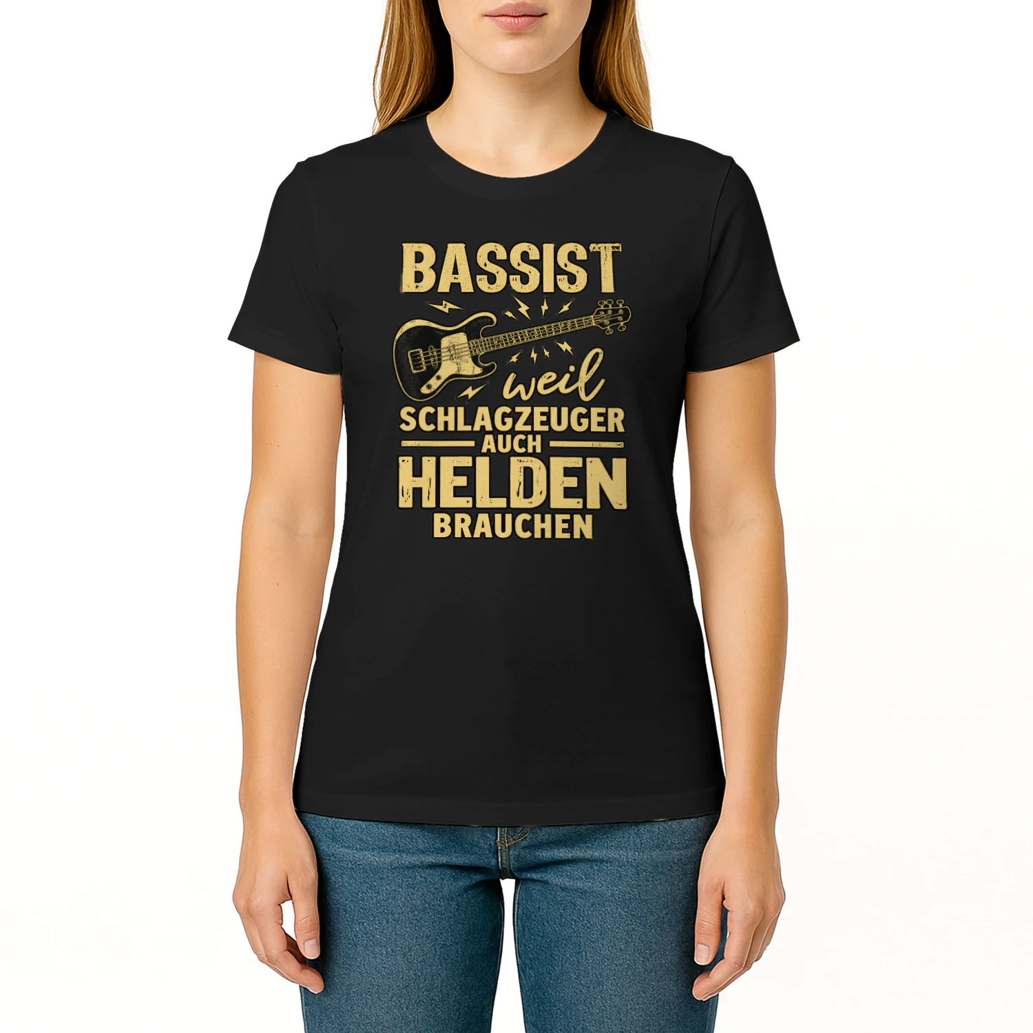 Lustiges Bassist Geschenk T-Shirt