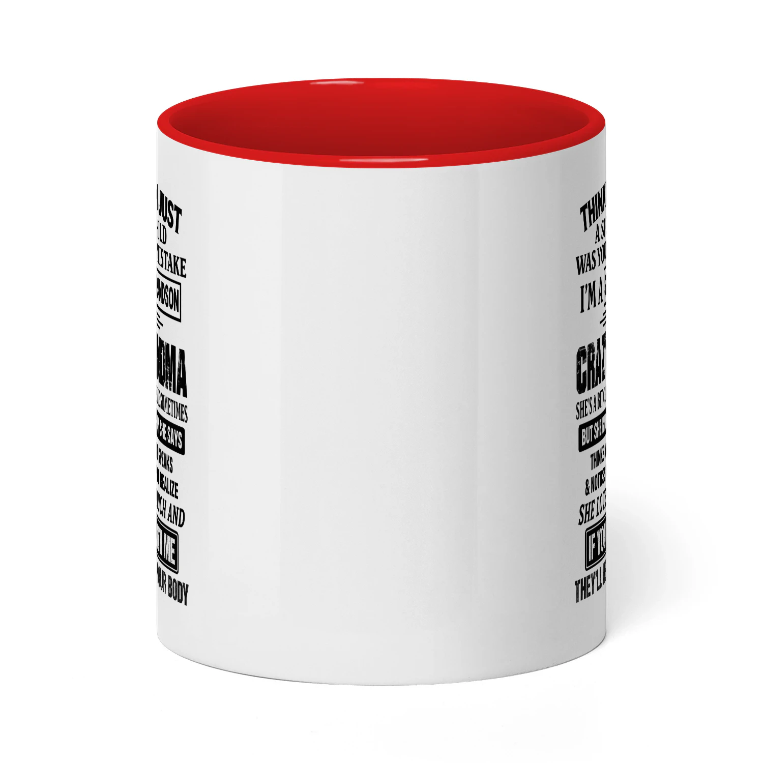 Funny Spoiled Grandson Mug – Crazy Grandma Gift