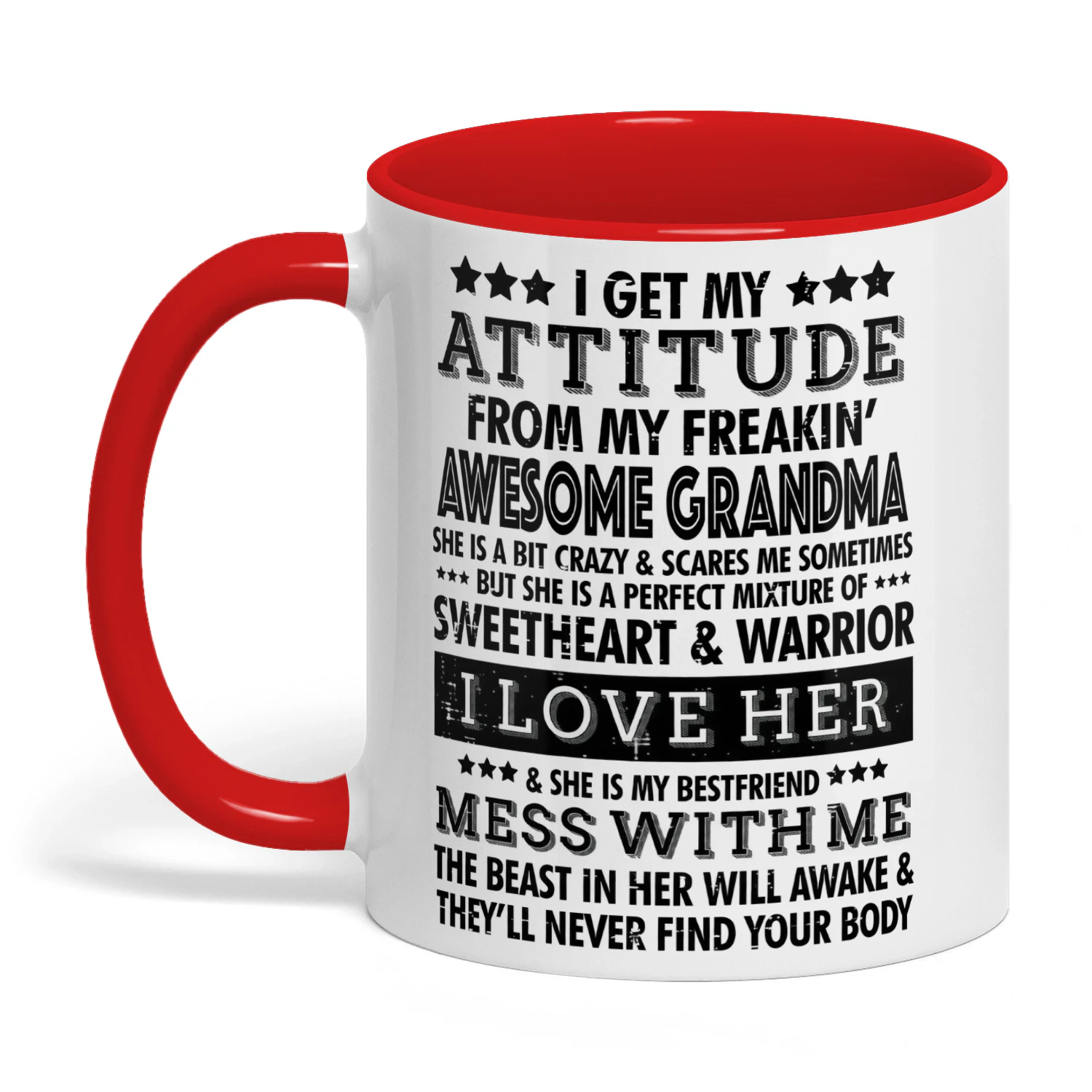 Awesome Grandma Attitude Mug – Funny Grandma Gift
