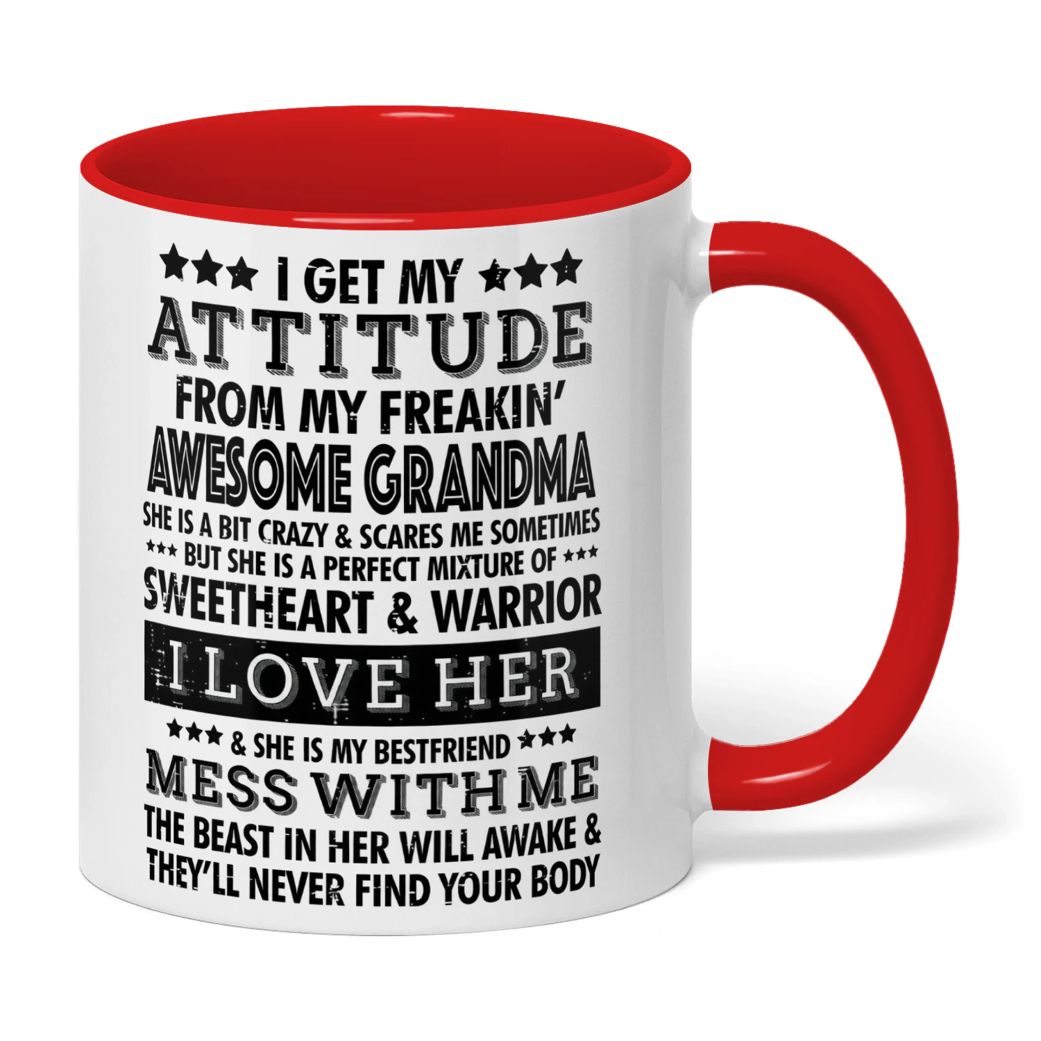 Awesome Grandma Attitude Mug – Funny Grandma Gift