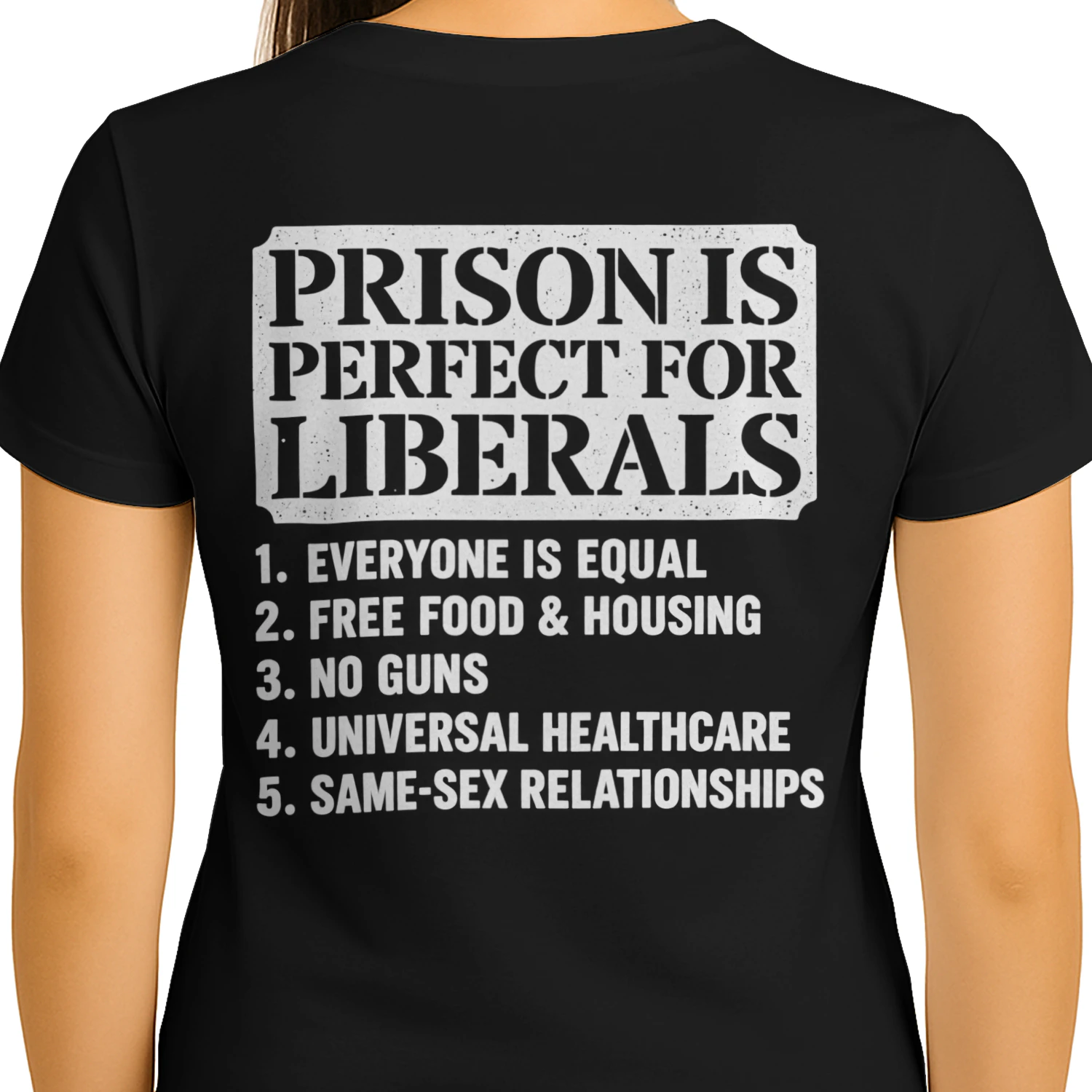 Prison Is Perfect for Liberals Funny Political T-Shirt