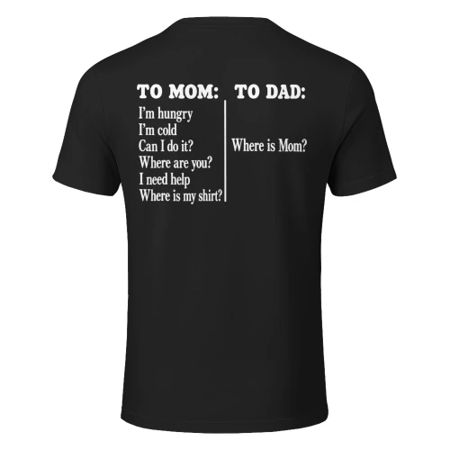 To Mom vs To Dad Where Is Mom