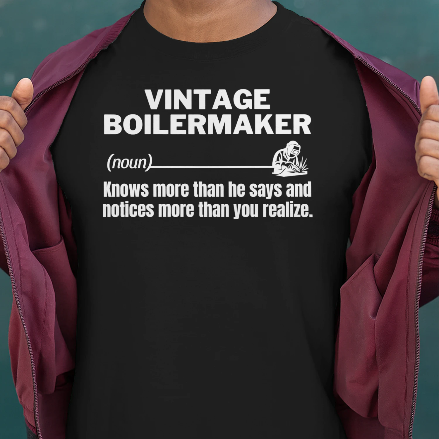 VINTAGE BOILERMAKER - KNOWS MORE THAN HE SAYS