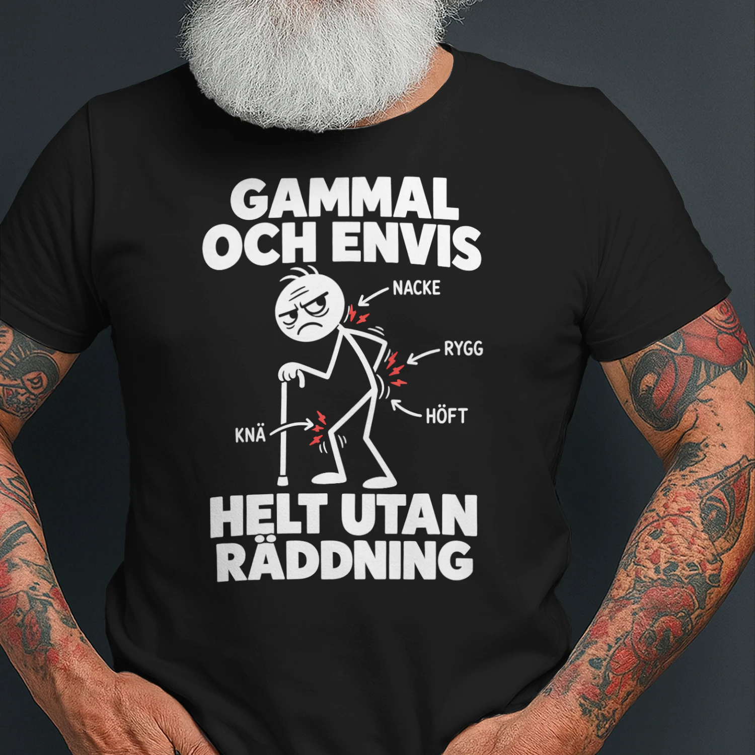 SE – Gammal Och Envis Stickman 