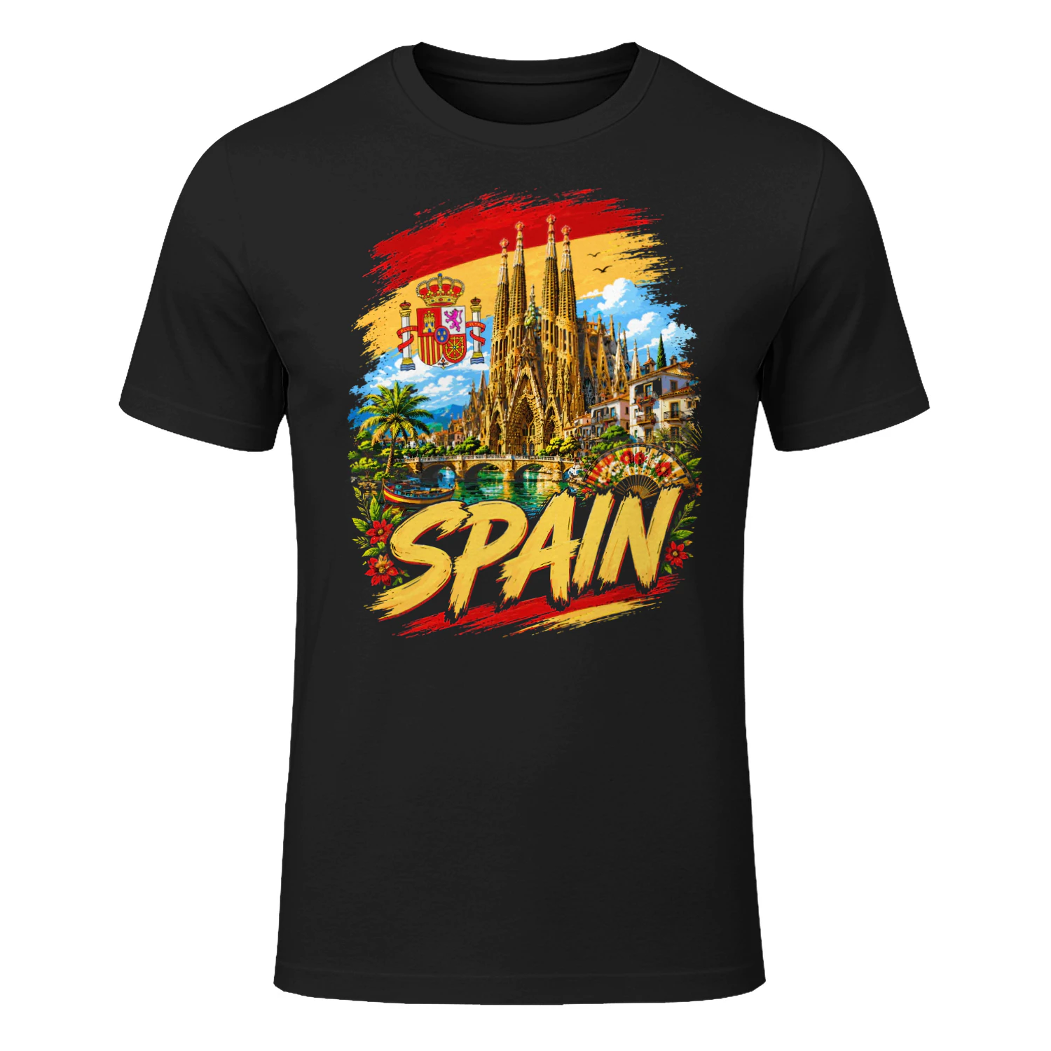 Spain Spanish Flag Spanish Souvenir T-shirt