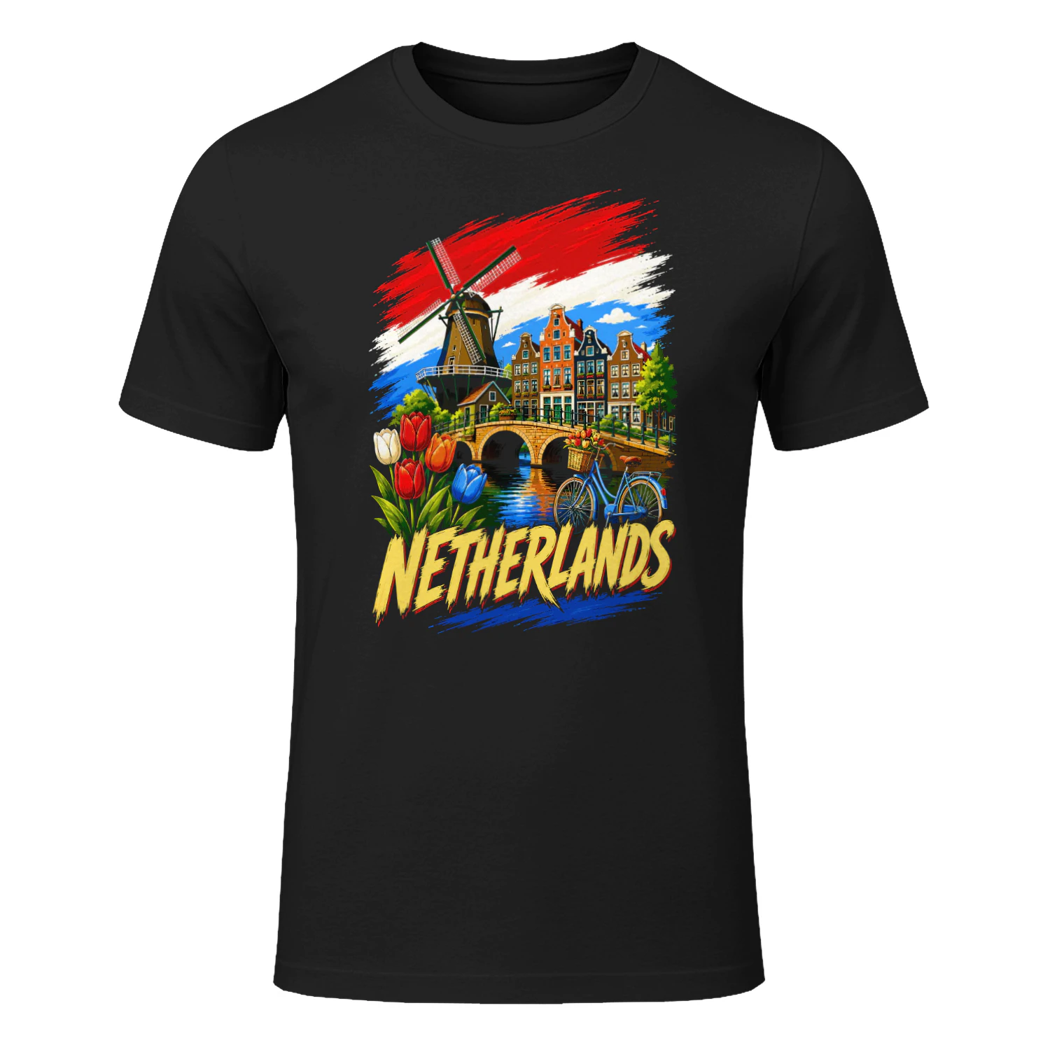 Netherlands Dutch Flag Dutch Souvenir T-shirt
