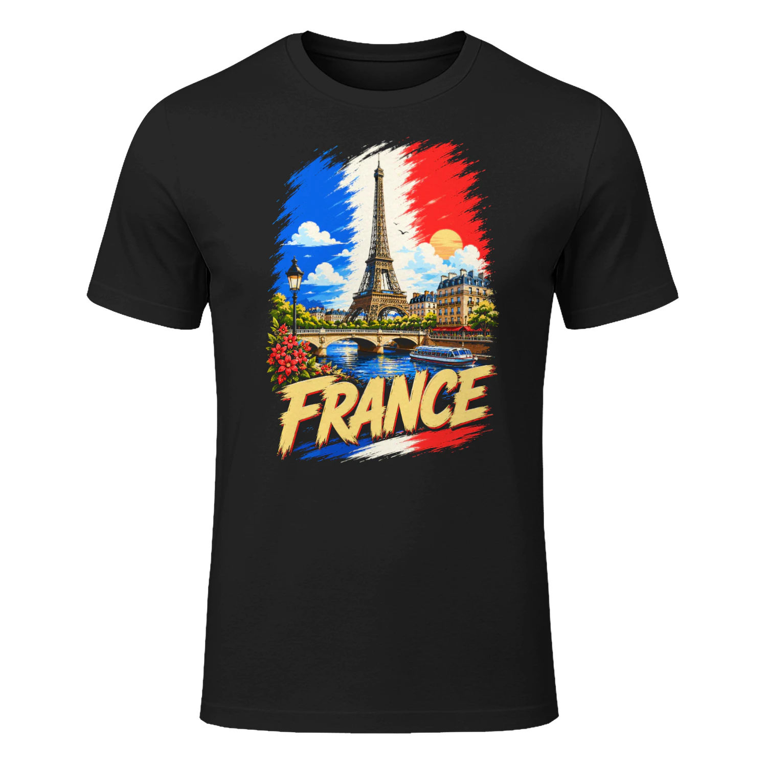 France French Flag French Souvenir T-shirt