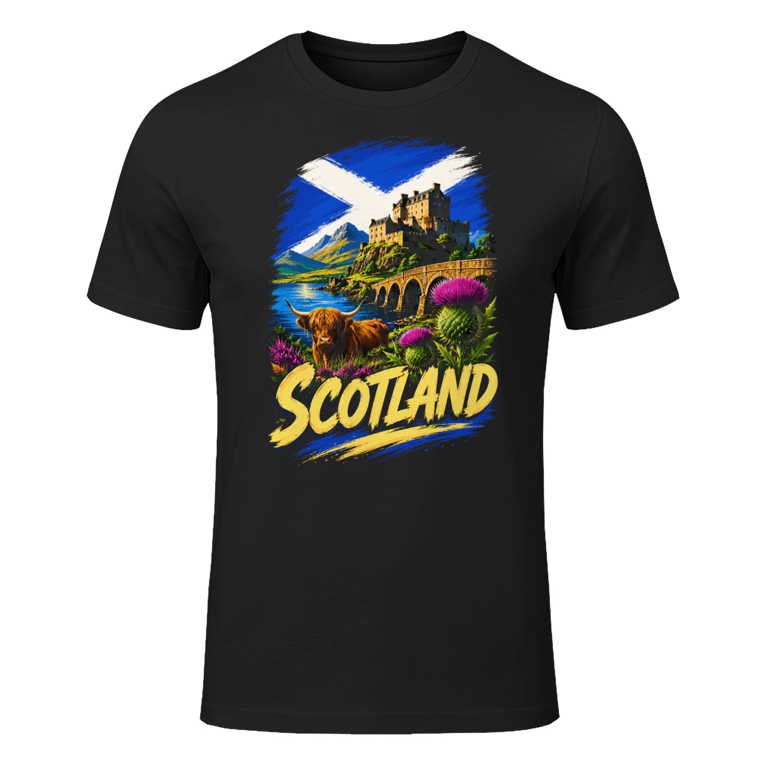 Scotland Scottish Flag Scottish Souvenir T-shirt
